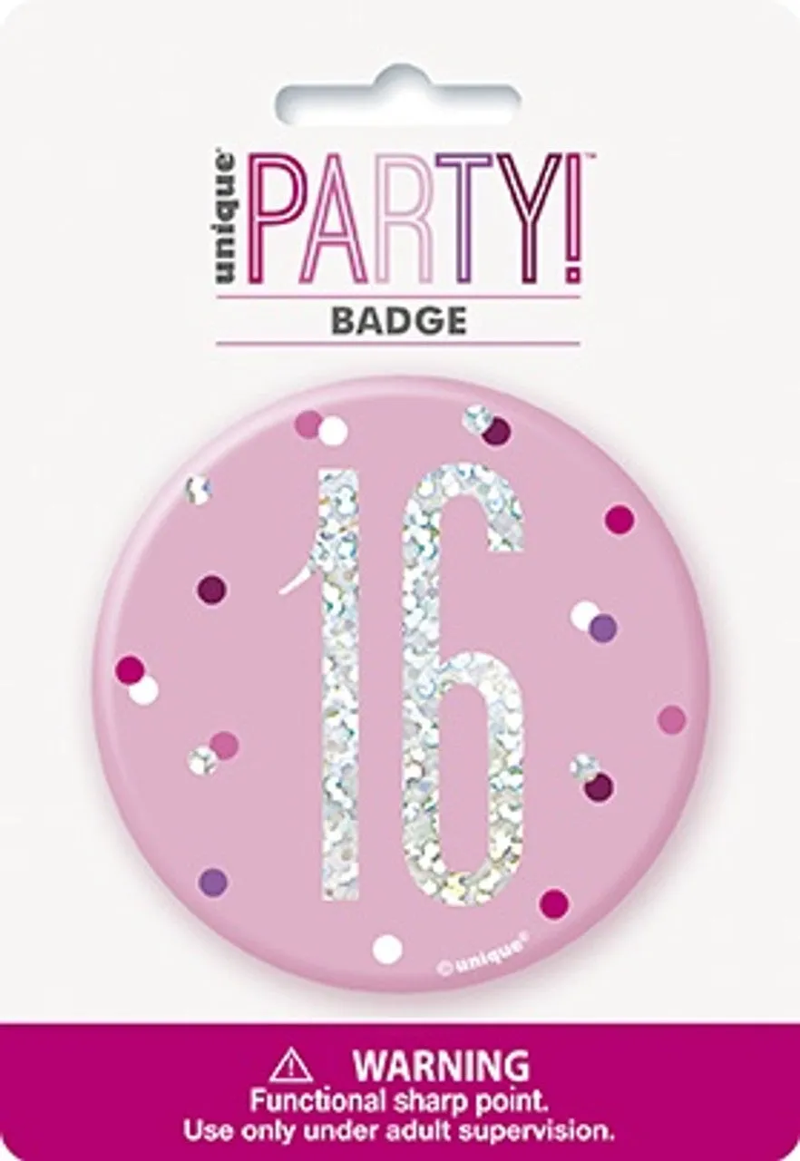 16th Birthday Badge