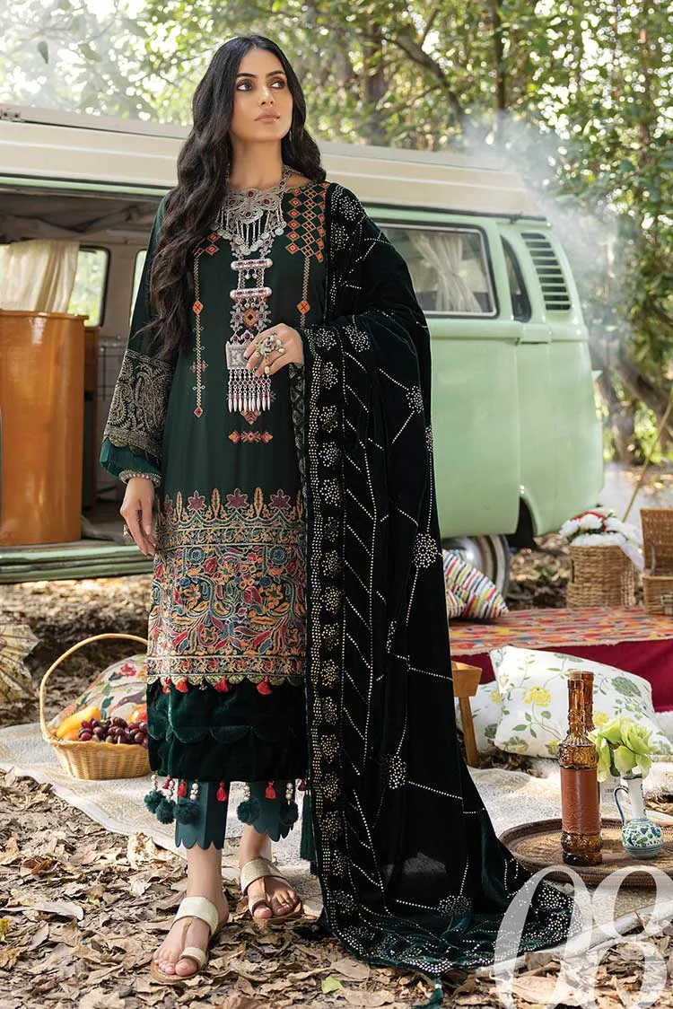 Al Zohaib Textile - Design 08 Wintry Breeze Embroidered Shawl Collection