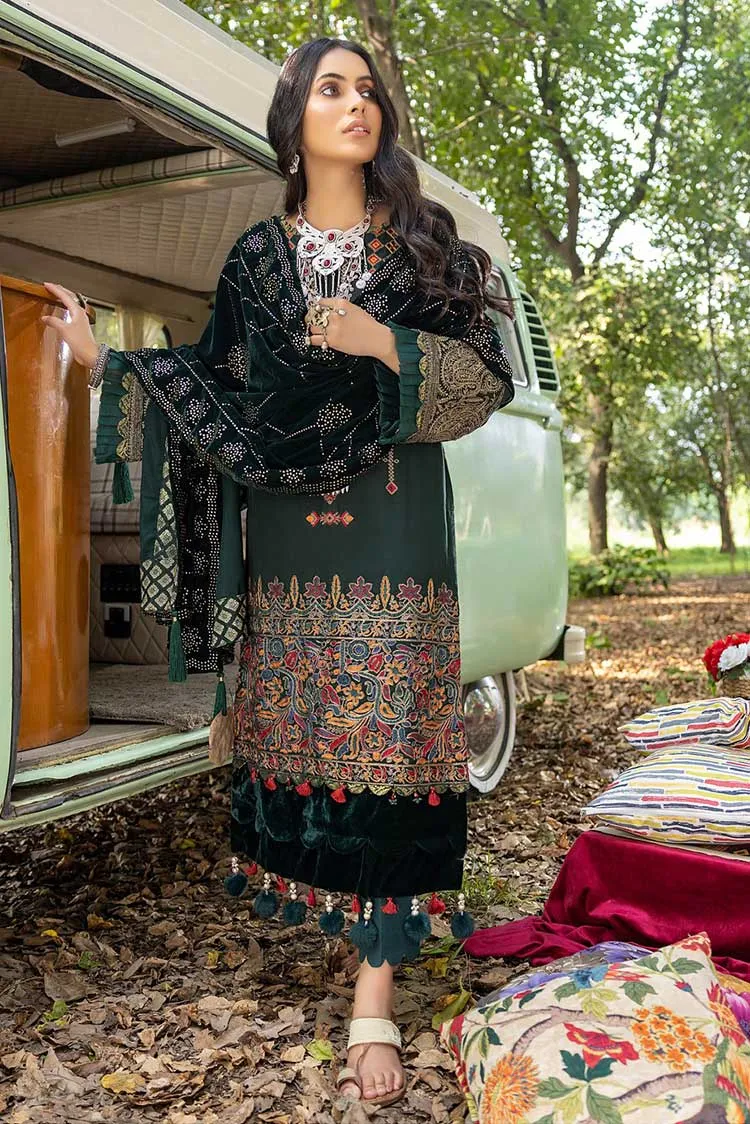 Al Zohaib Textile - Design 08 Wintry Breeze Embroidered Shawl Collection