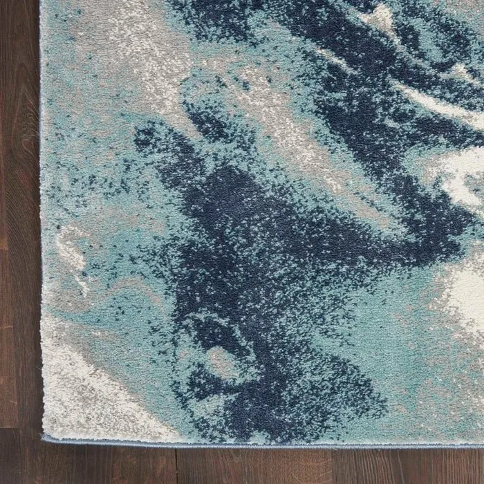 American Manor (KI100) AMR03 Blue/Ivory Rug