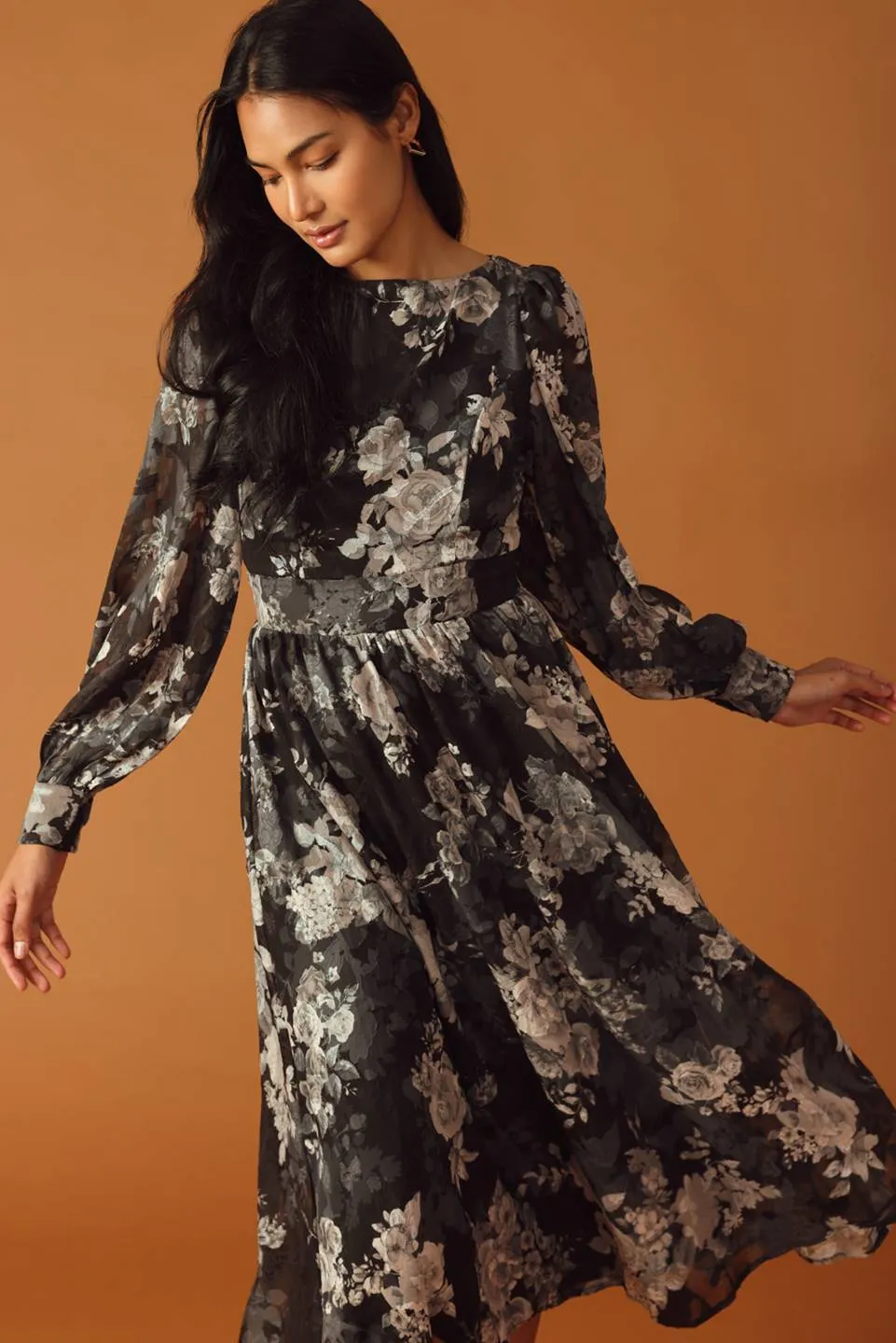 BE SOMEONE WOVEN MIDI DRESS