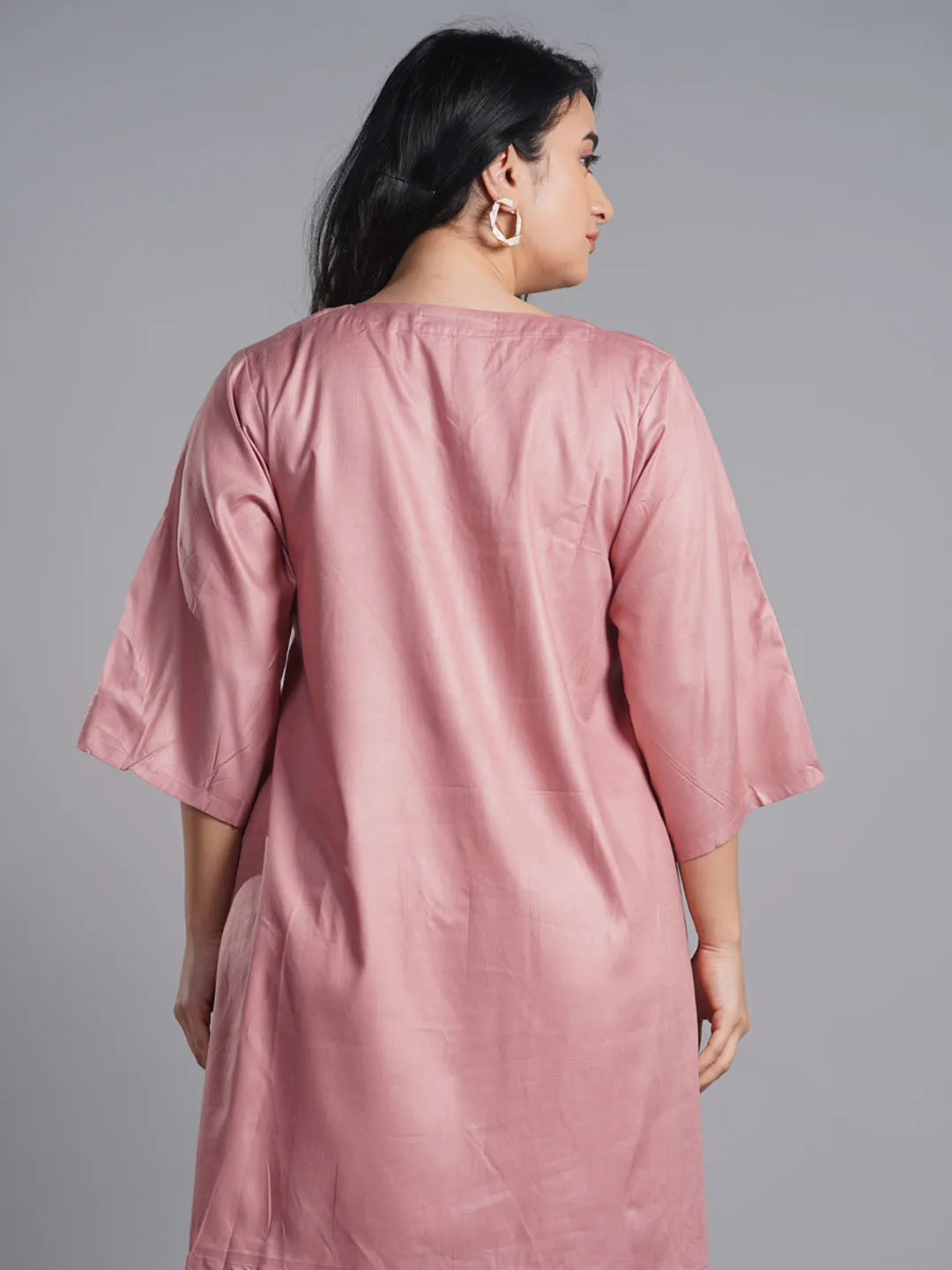 Blush Rayon Kurti - Athena