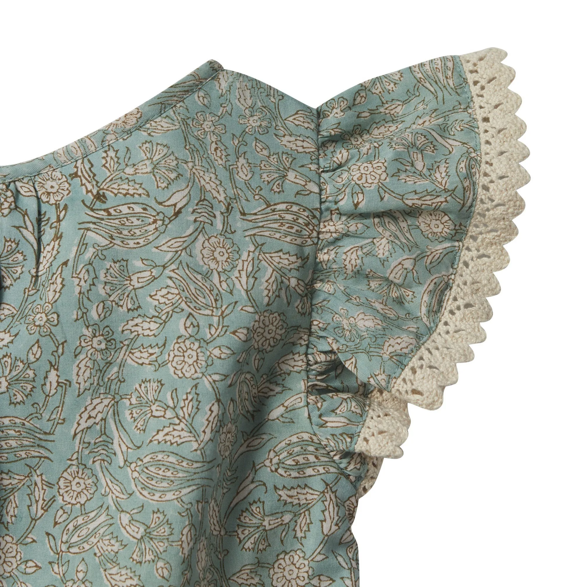 Bonheur du Jour Paris Baby   Girls Dress Blue/Green