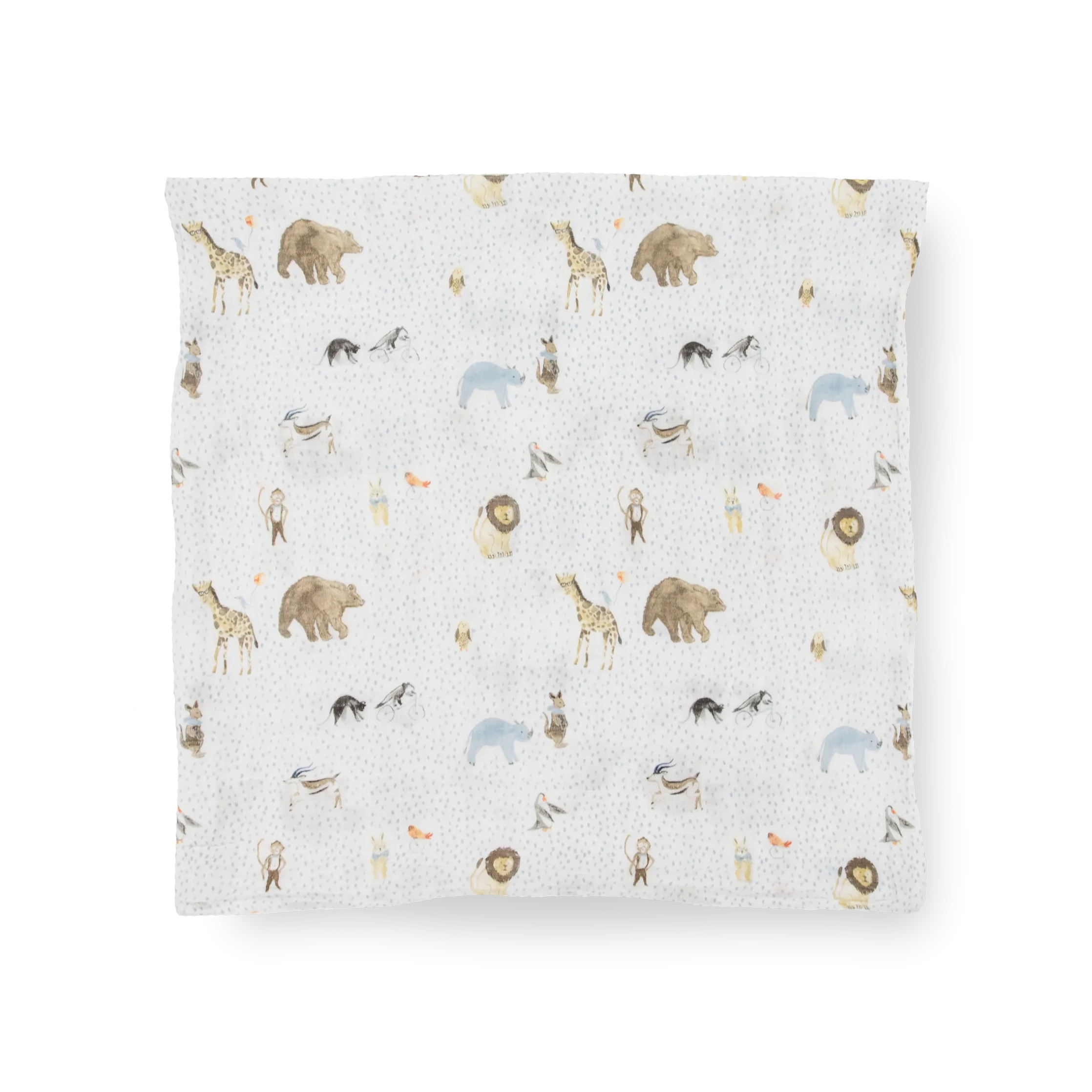 Cotton Muslin Swaddle Blanket 3 Pack - Party Animals