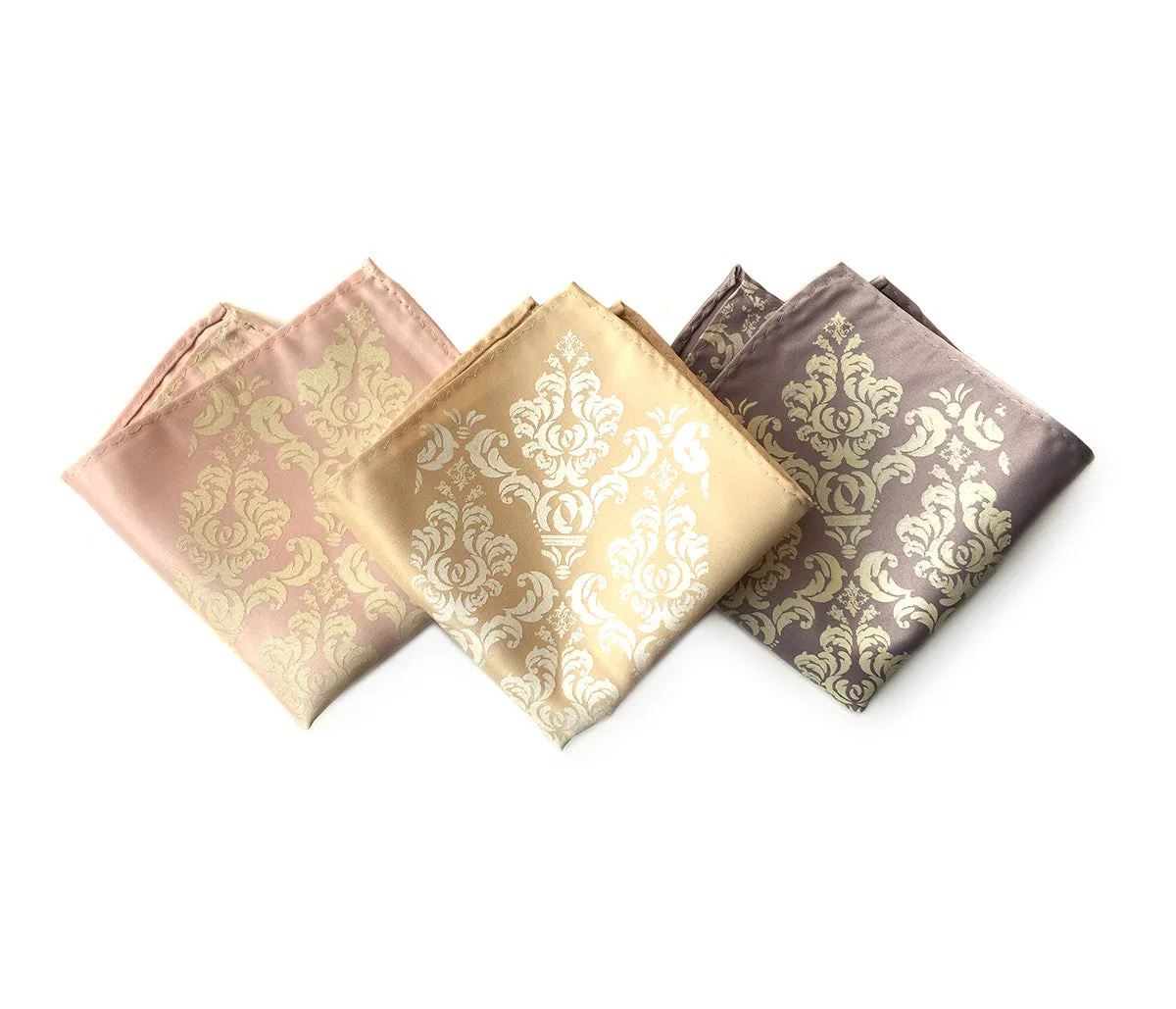 Damask Print Pocket Square