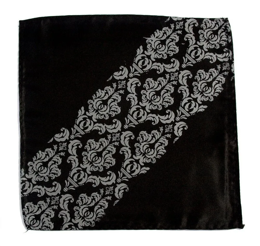 Damask Print Pocket Square