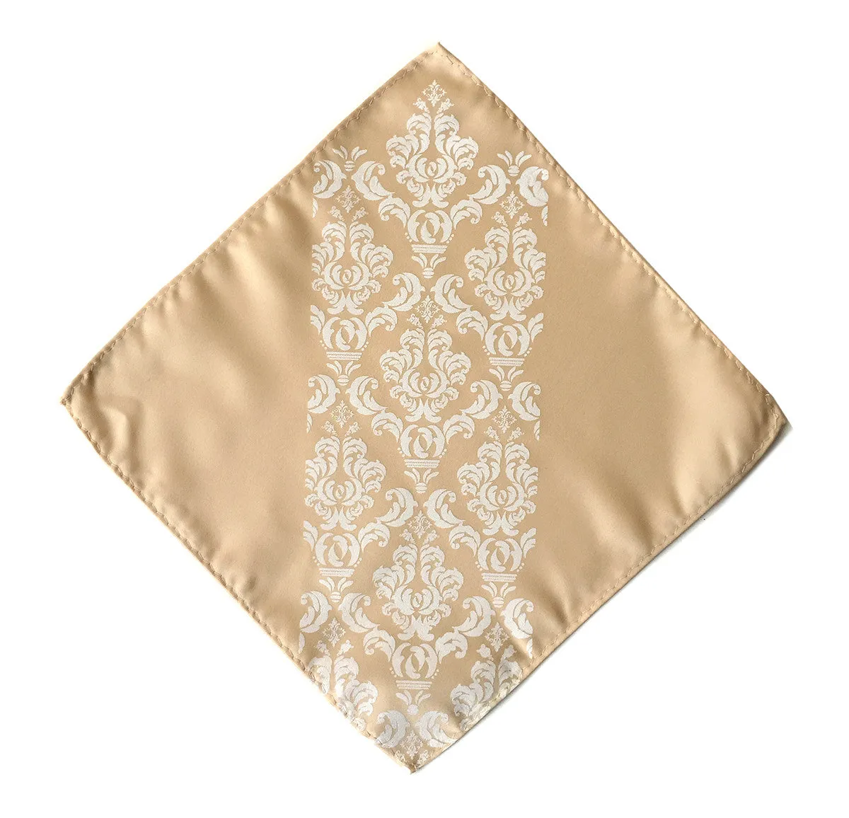 Damask Print Pocket Square