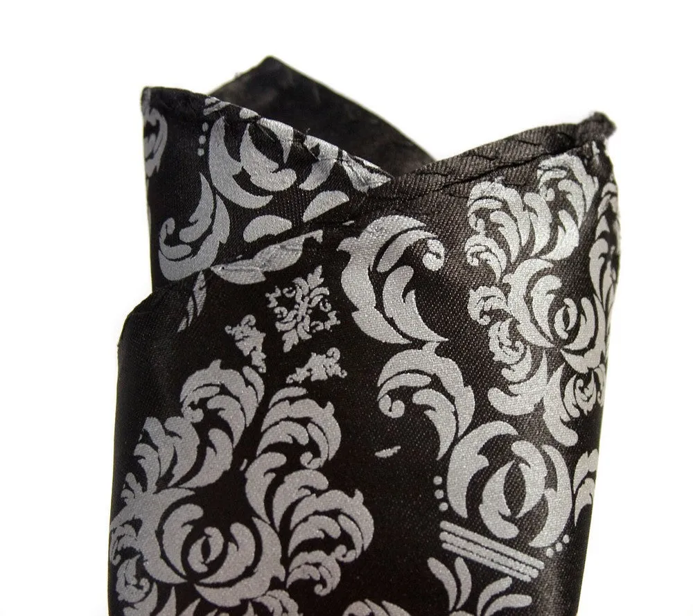 Damask Print Pocket Square