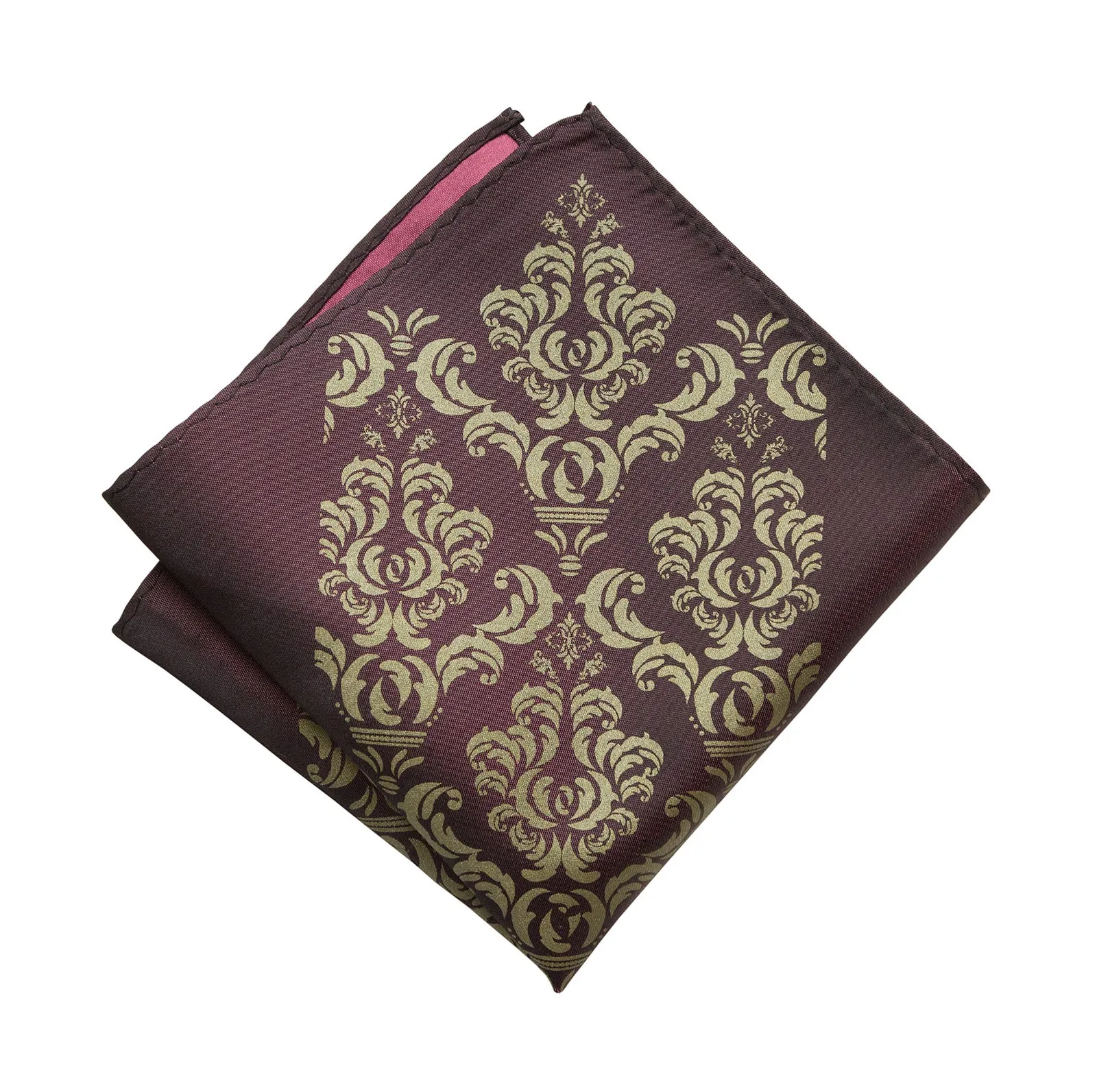 Damask Print Pocket Square