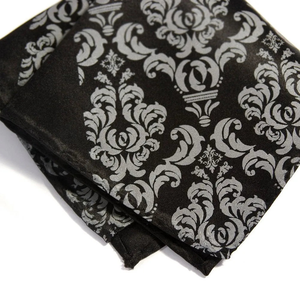 Damask Print Pocket Square