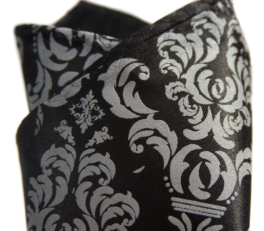 Damask Print Pocket Square