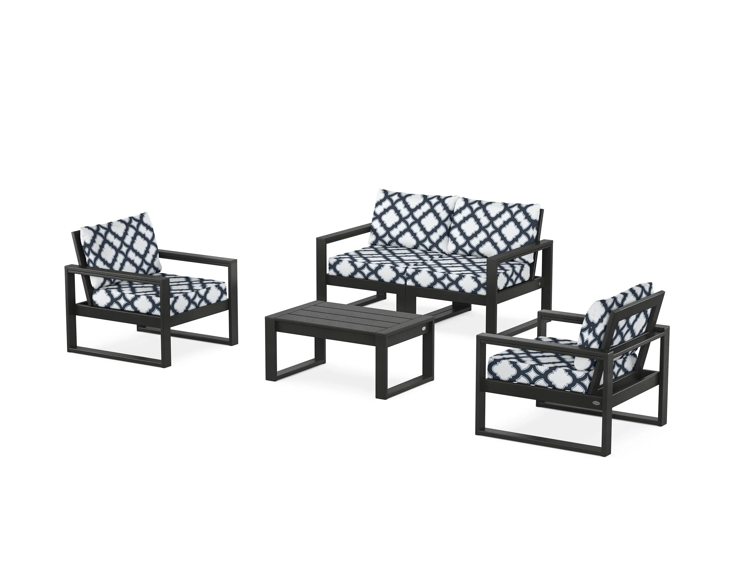 EDGE Sectional 4-Piece Deep Seating Set with Loveseat