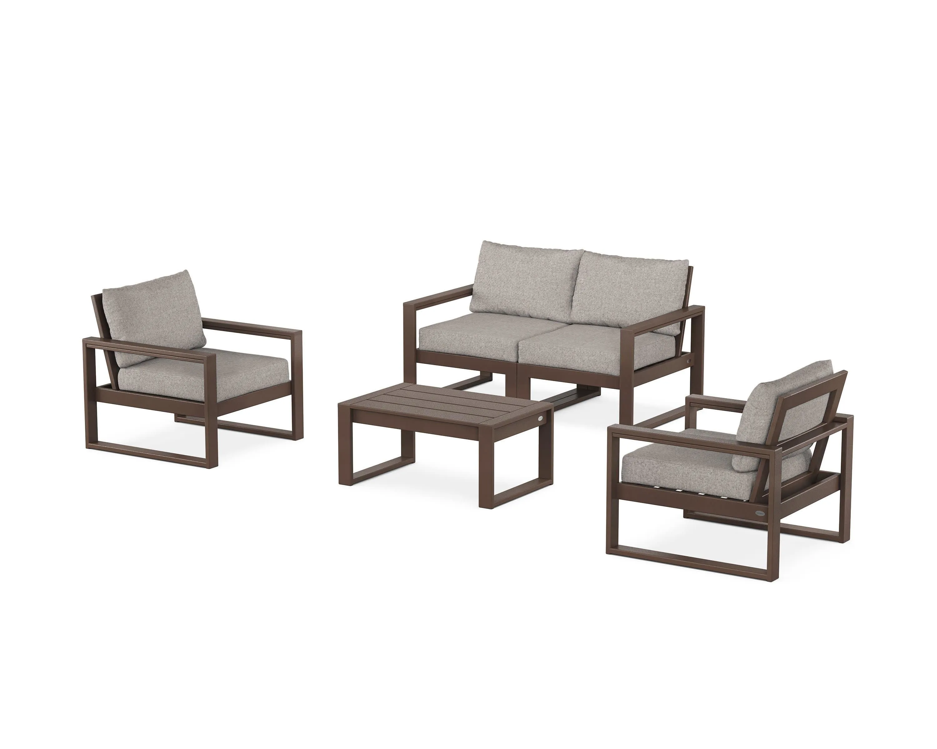 EDGE Sectional 4-Piece Deep Seating Set with Loveseat