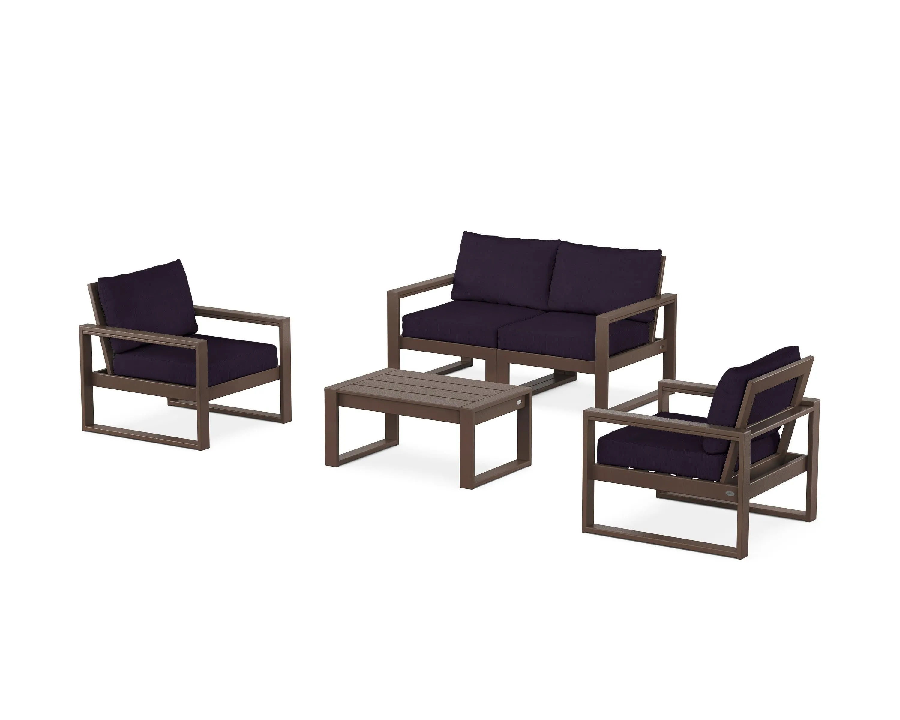 EDGE Sectional 4-Piece Deep Seating Set with Loveseat
