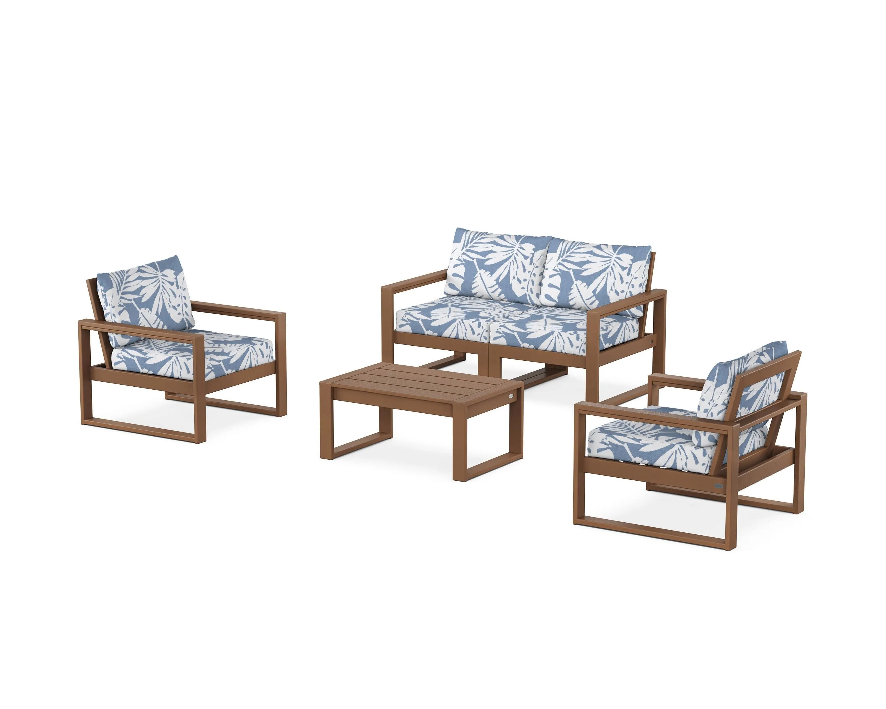 EDGE Sectional 4-Piece Deep Seating Set with Loveseat