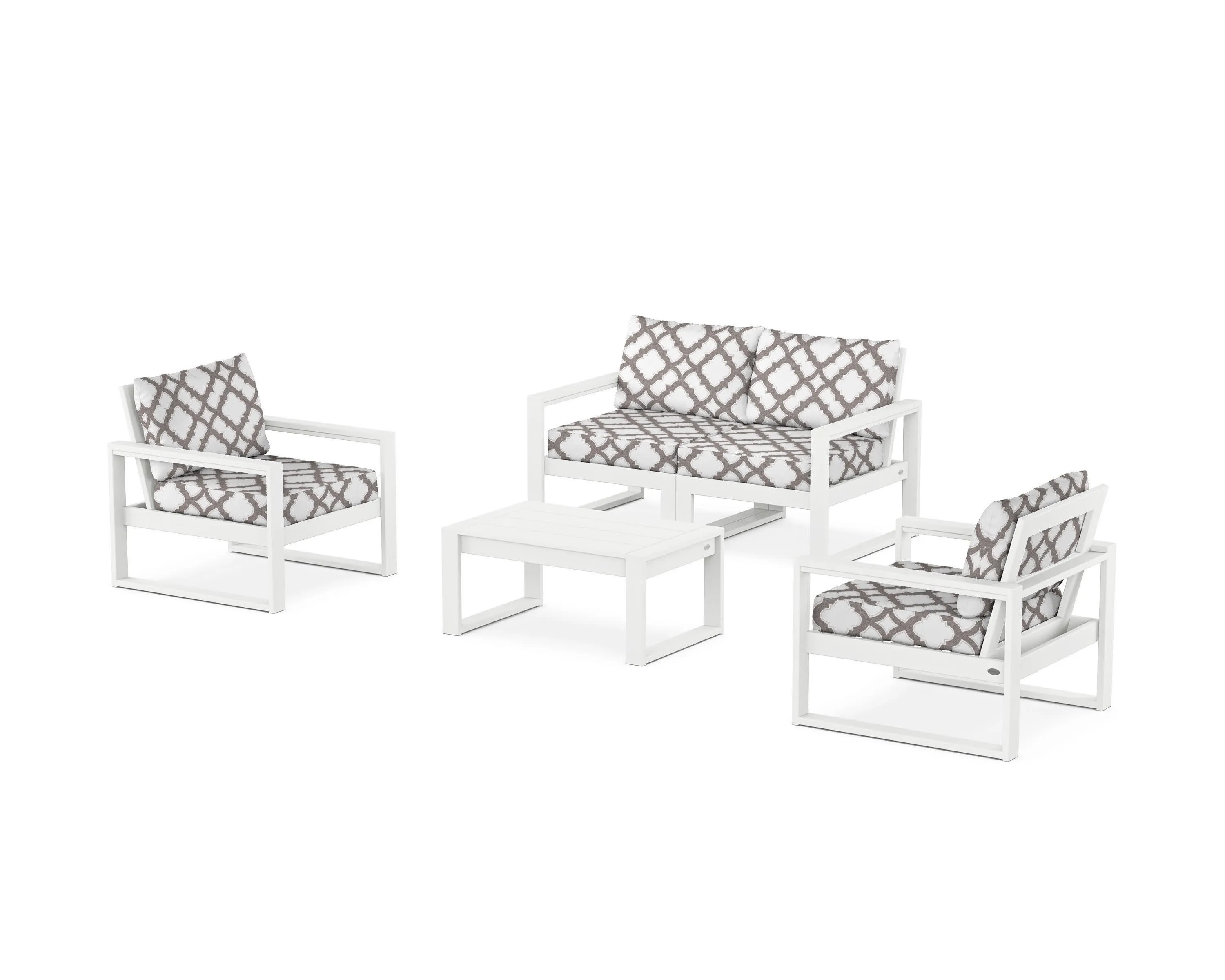 EDGE Sectional 4-Piece Deep Seating Set with Loveseat