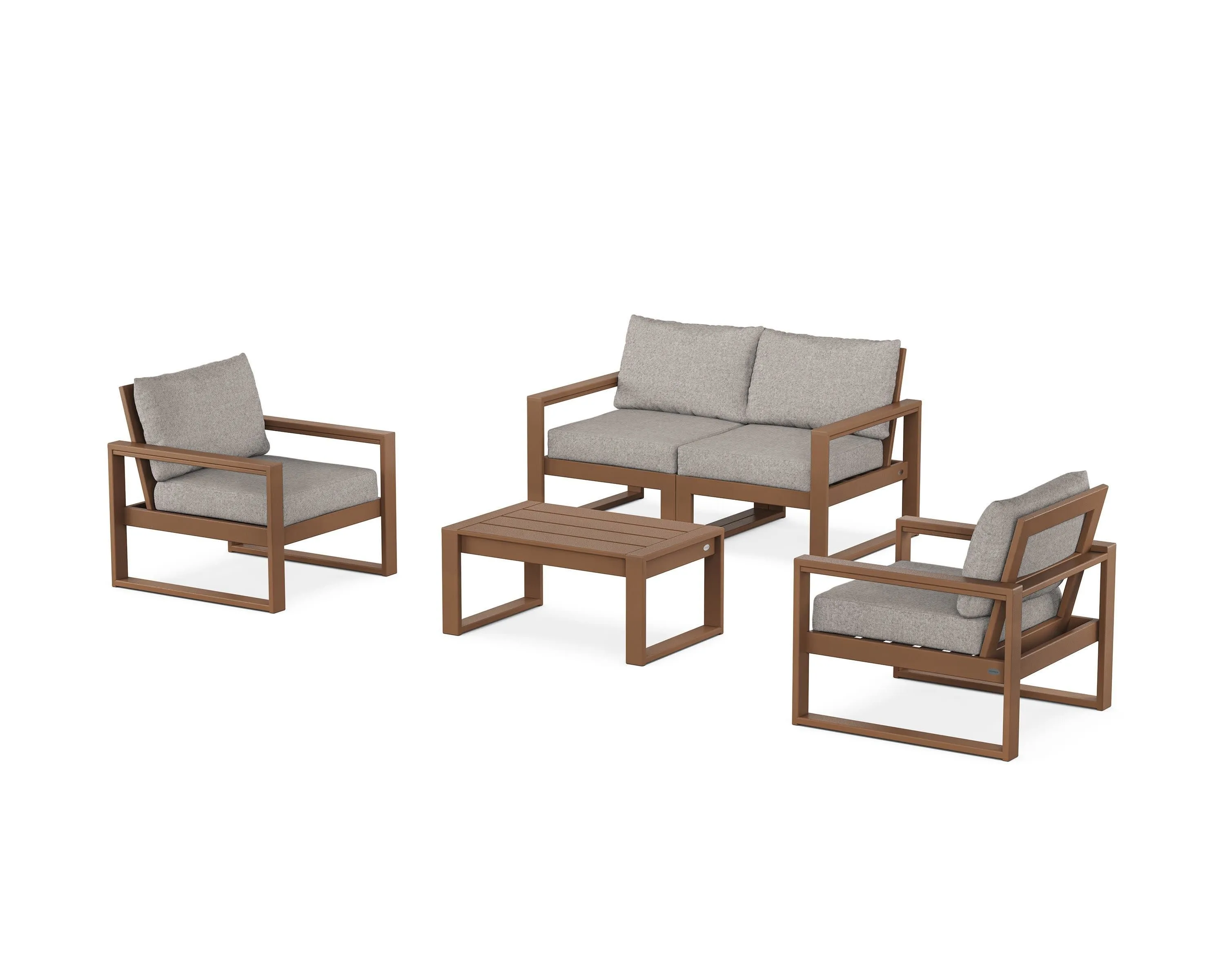 EDGE Sectional 4-Piece Deep Seating Set with Loveseat
