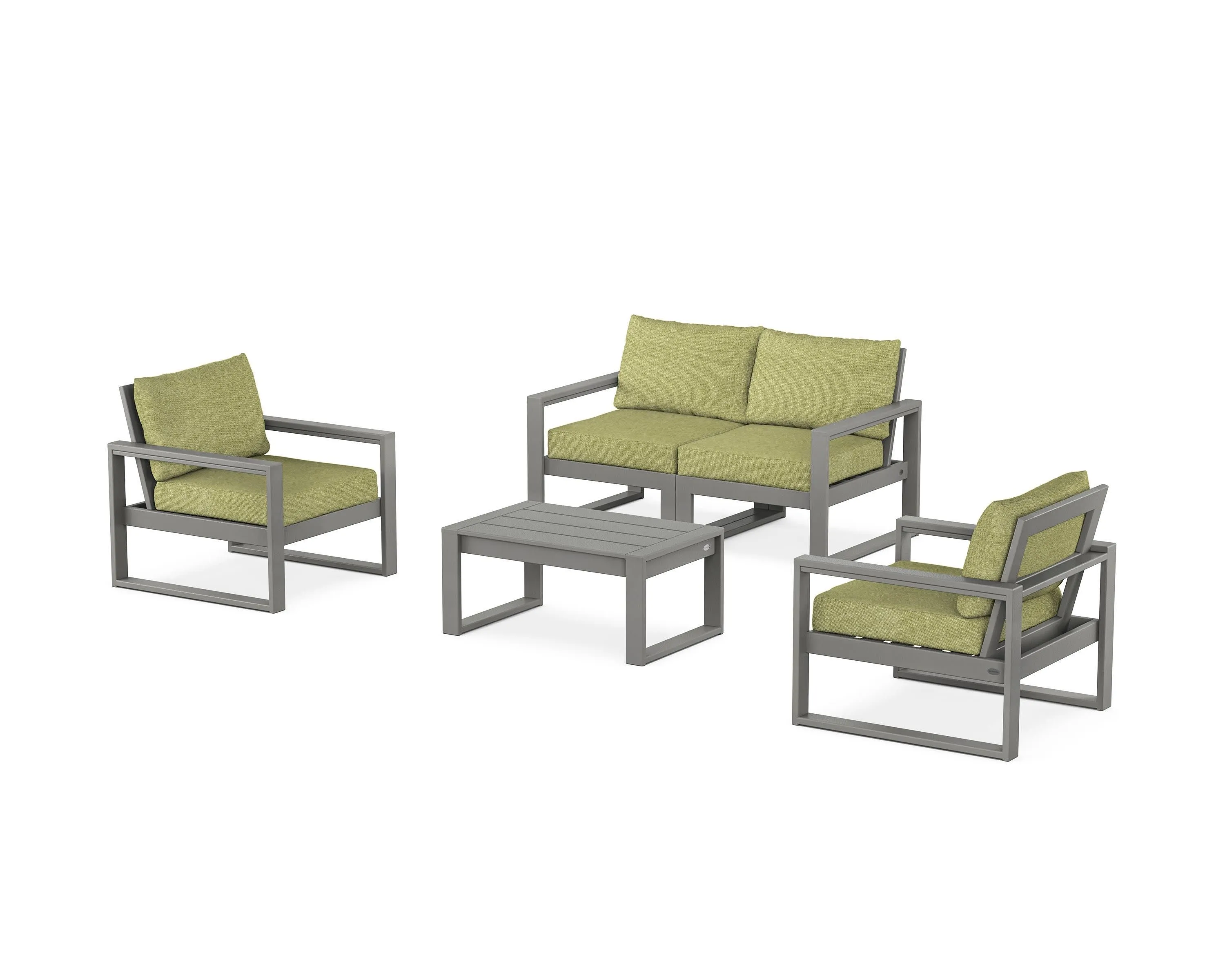 EDGE Sectional 4-Piece Deep Seating Set with Loveseat