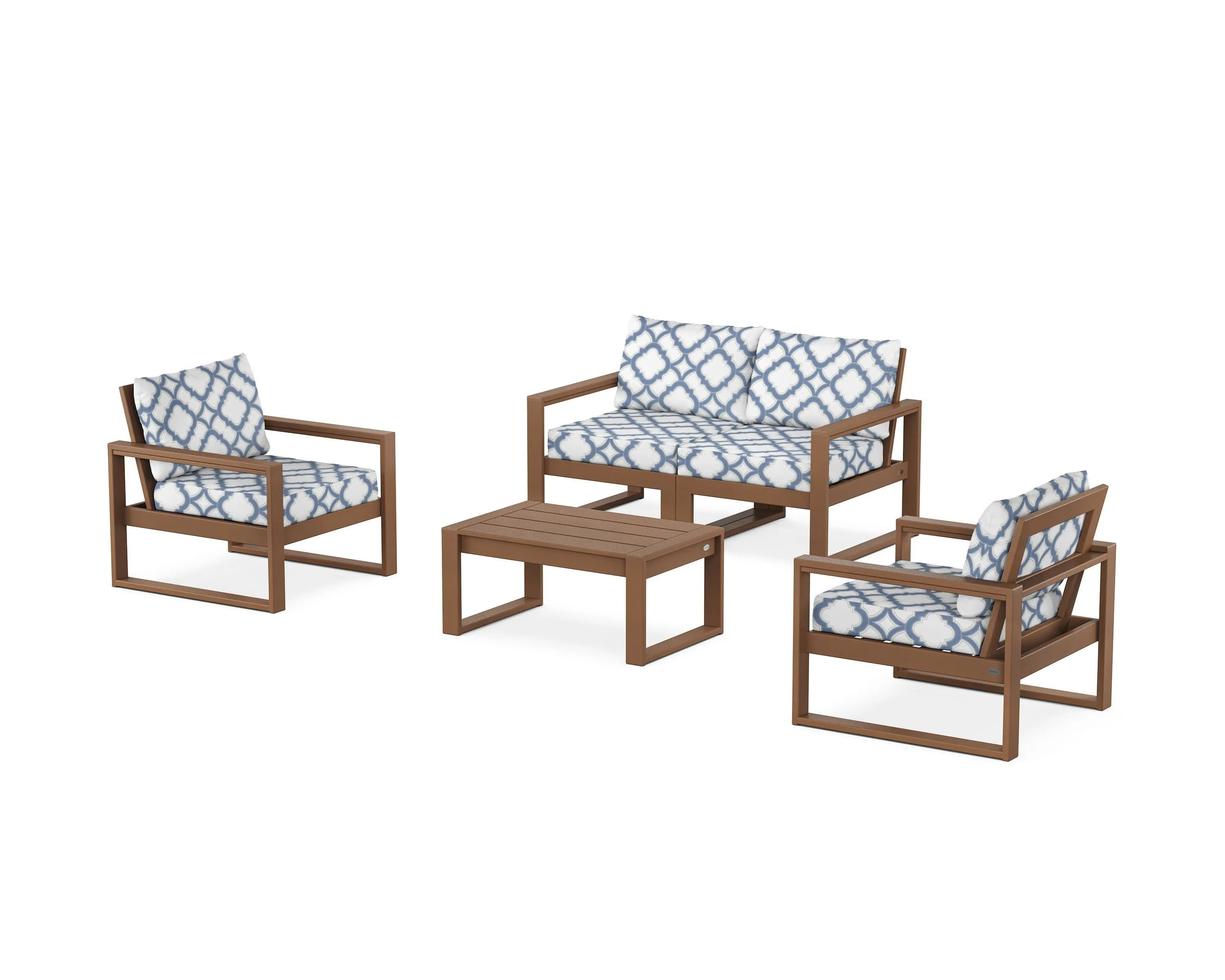 EDGE Sectional 4-Piece Deep Seating Set with Loveseat
