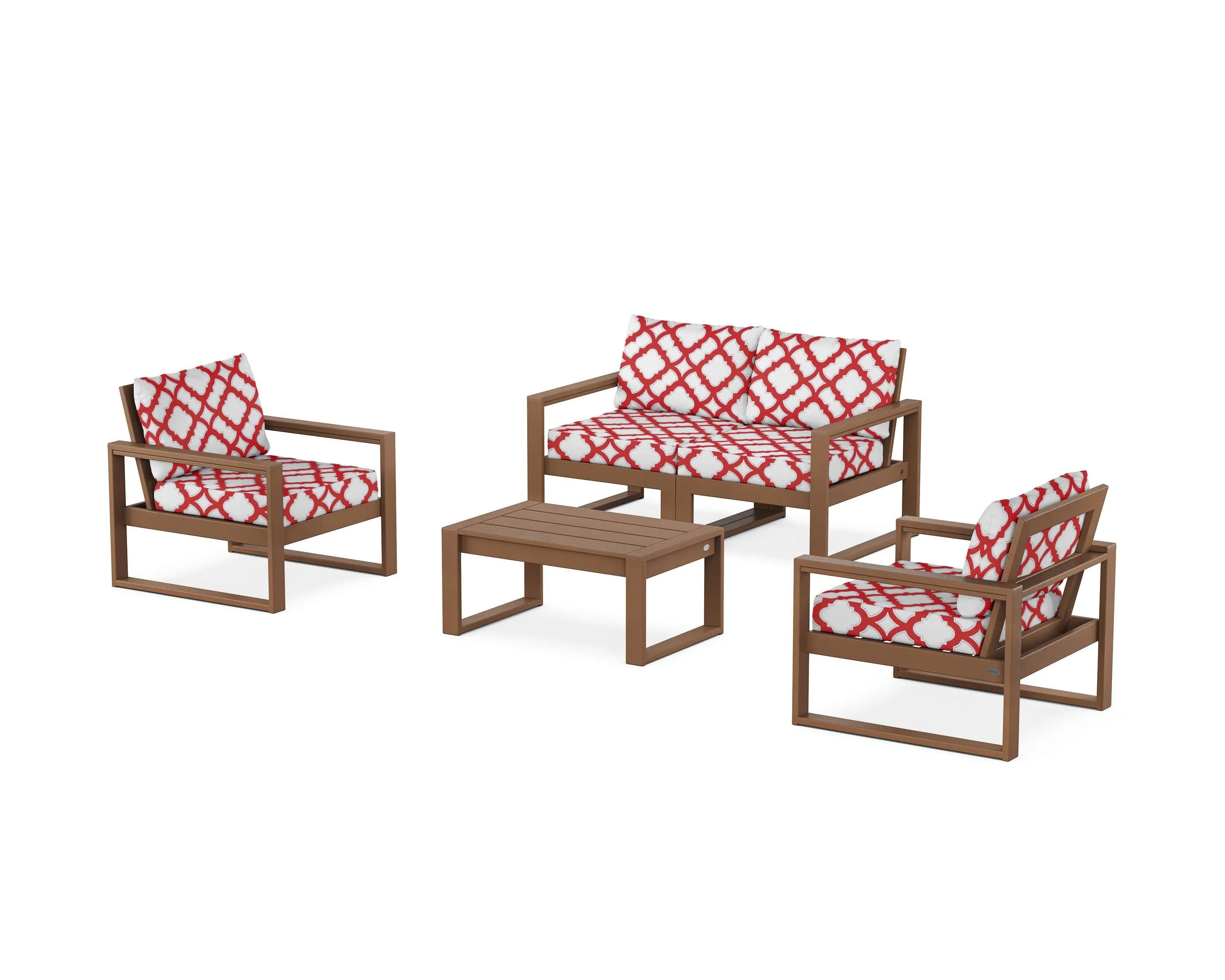 EDGE Sectional 4-Piece Deep Seating Set with Loveseat