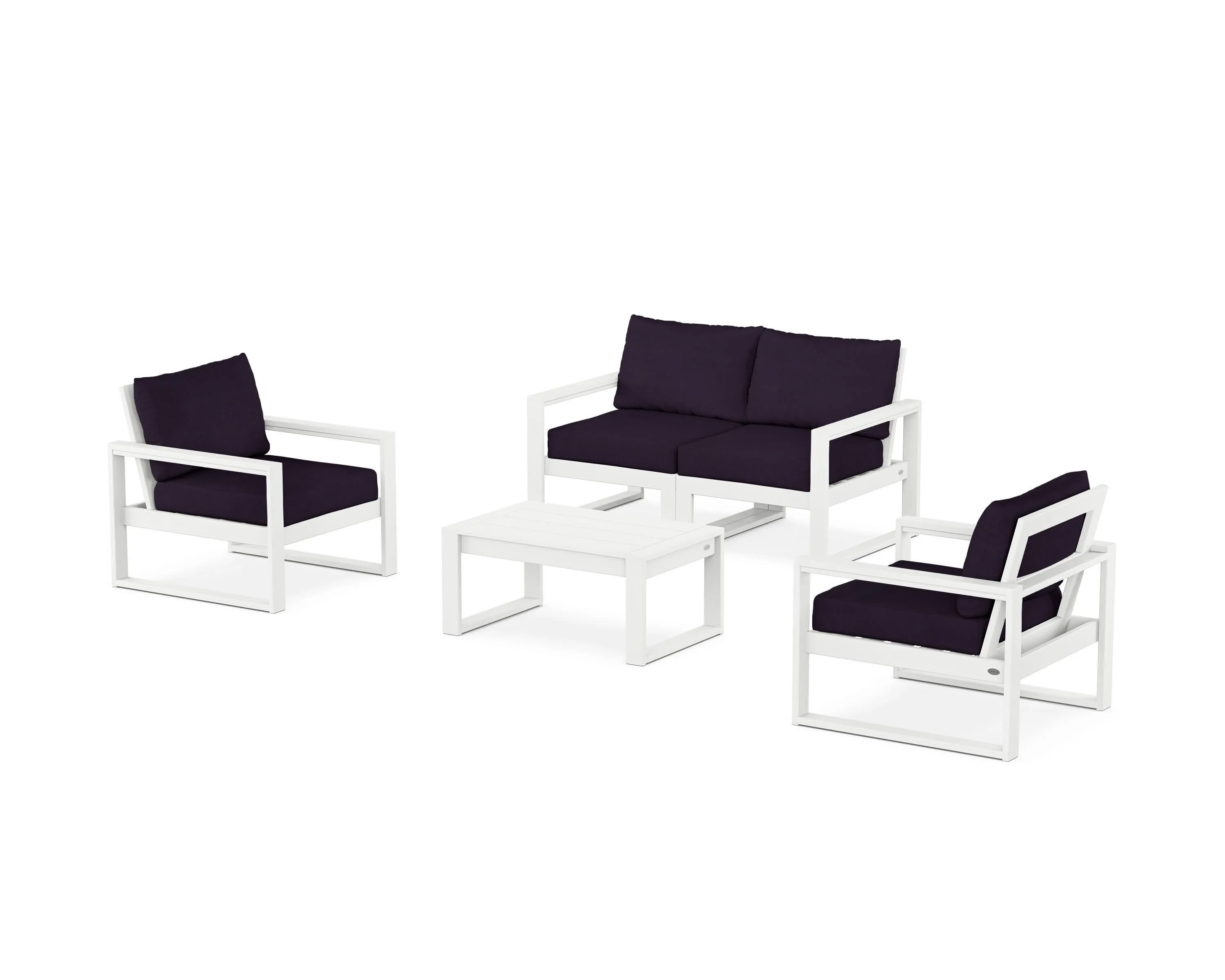 EDGE Sectional 4-Piece Deep Seating Set with Loveseat