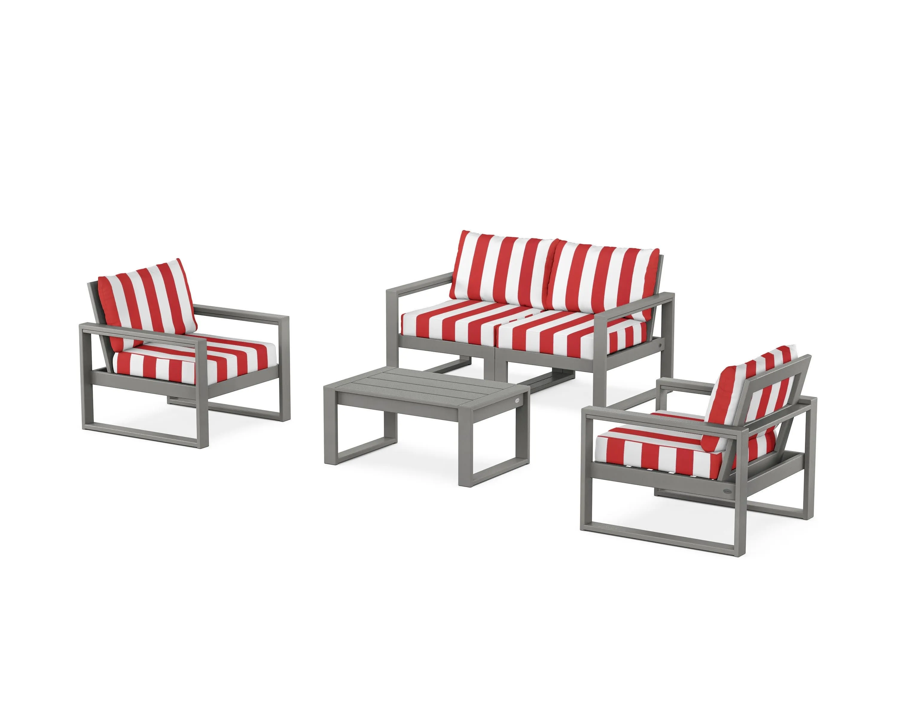 EDGE Sectional 4-Piece Deep Seating Set with Loveseat