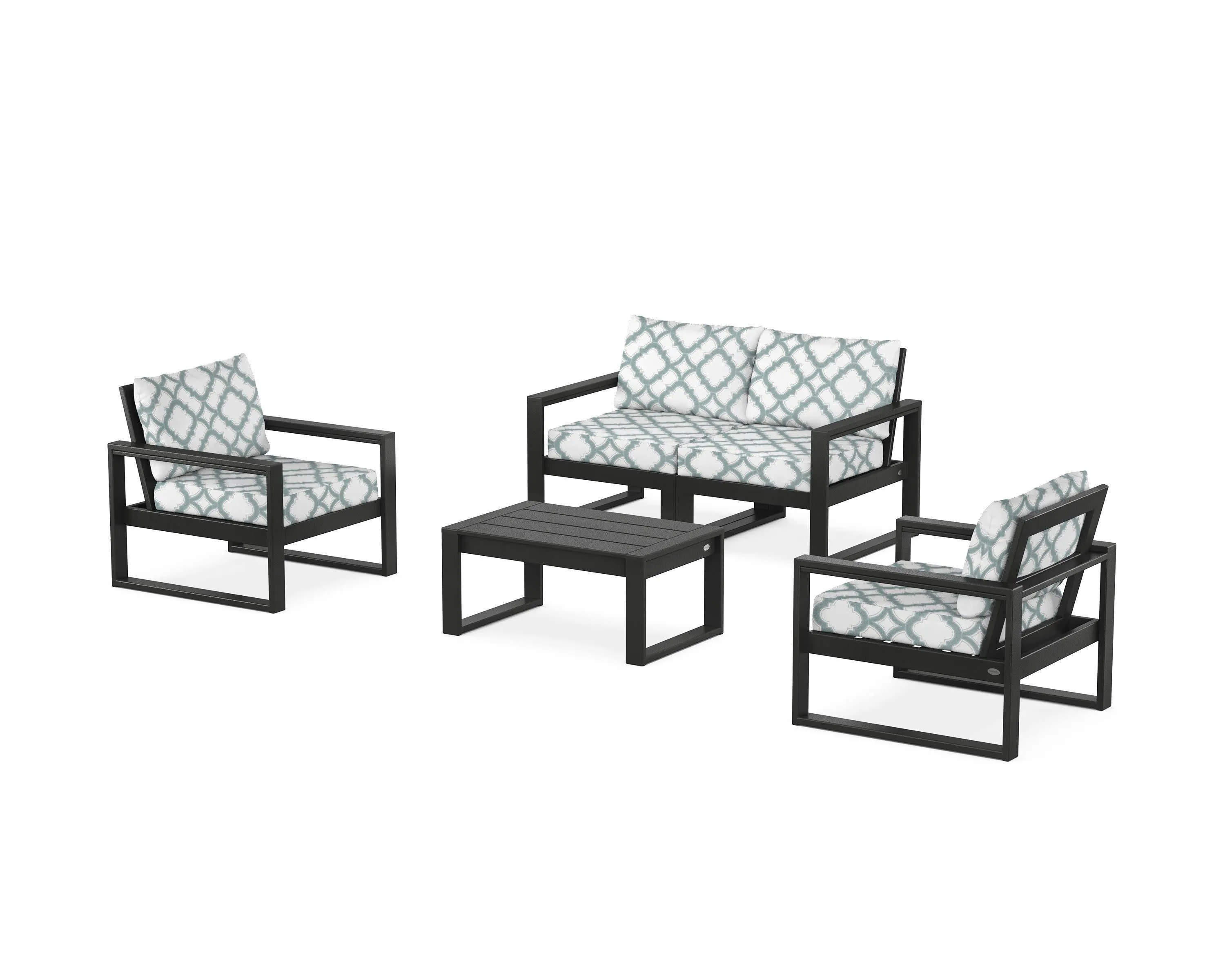 EDGE Sectional 4-Piece Deep Seating Set with Loveseat