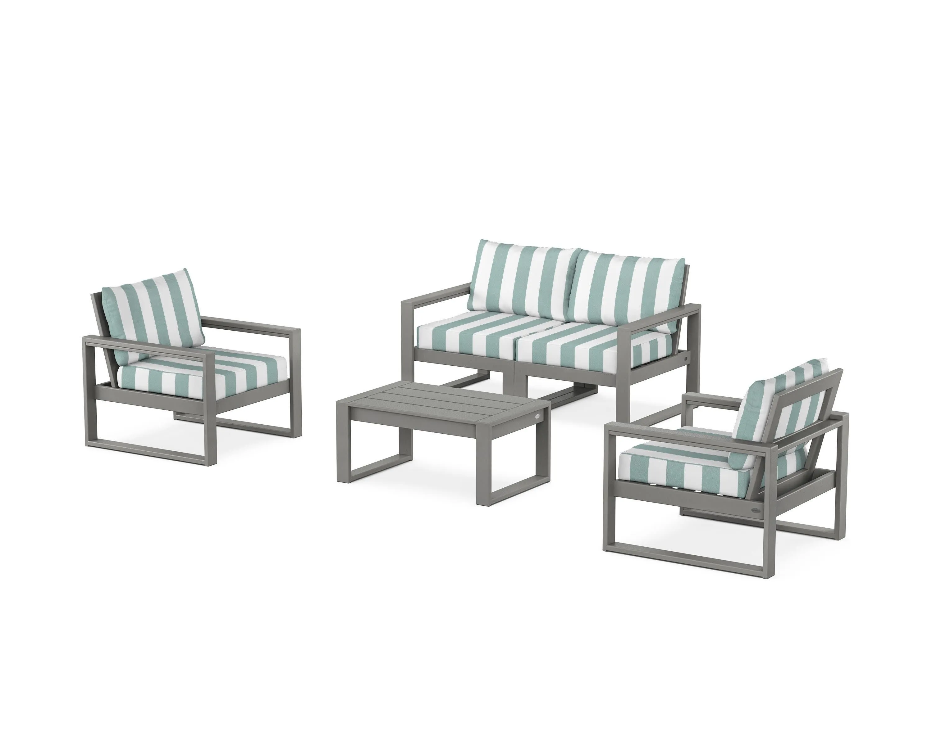 EDGE Sectional 4-Piece Deep Seating Set with Loveseat