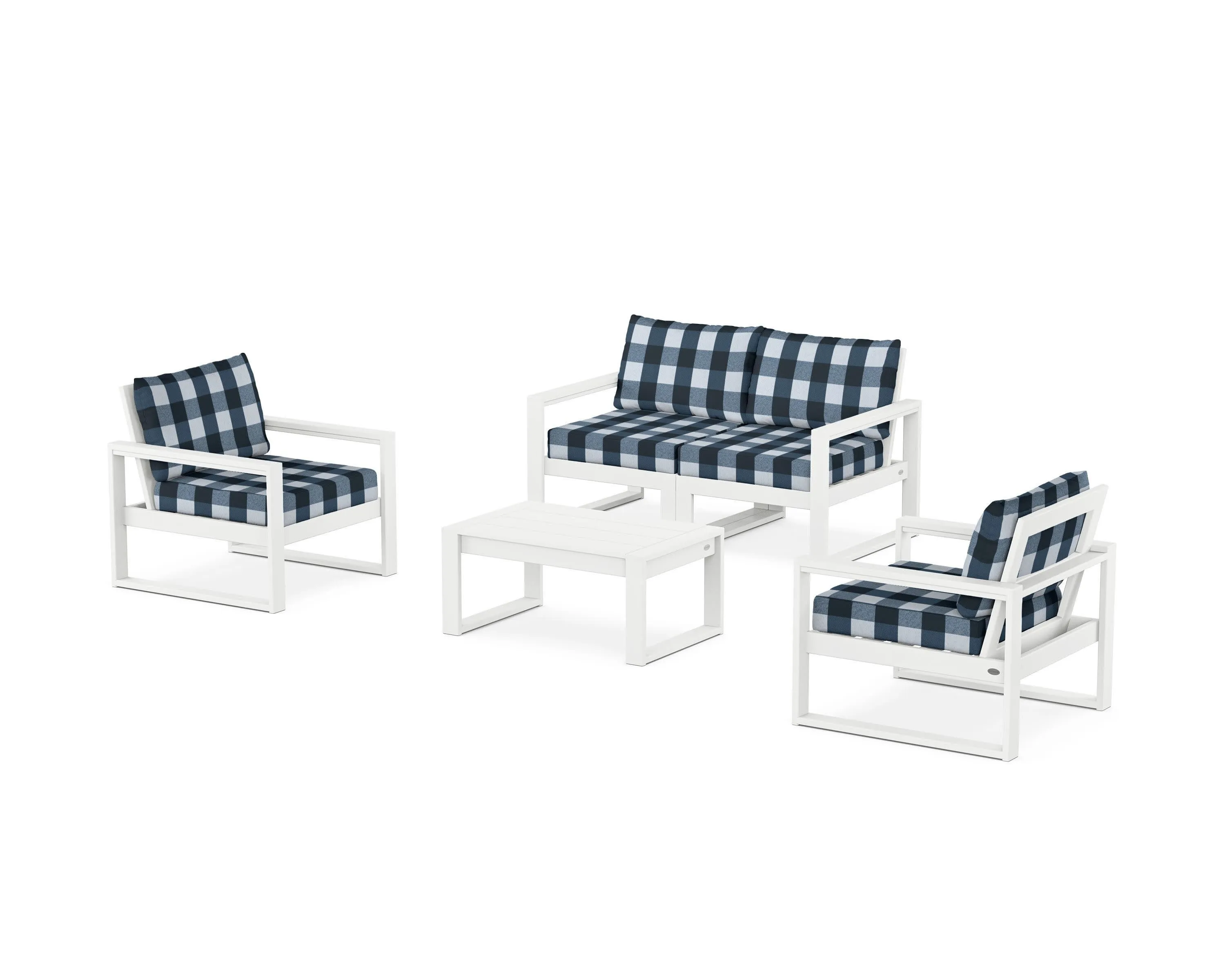 EDGE Sectional 4-Piece Deep Seating Set with Loveseat