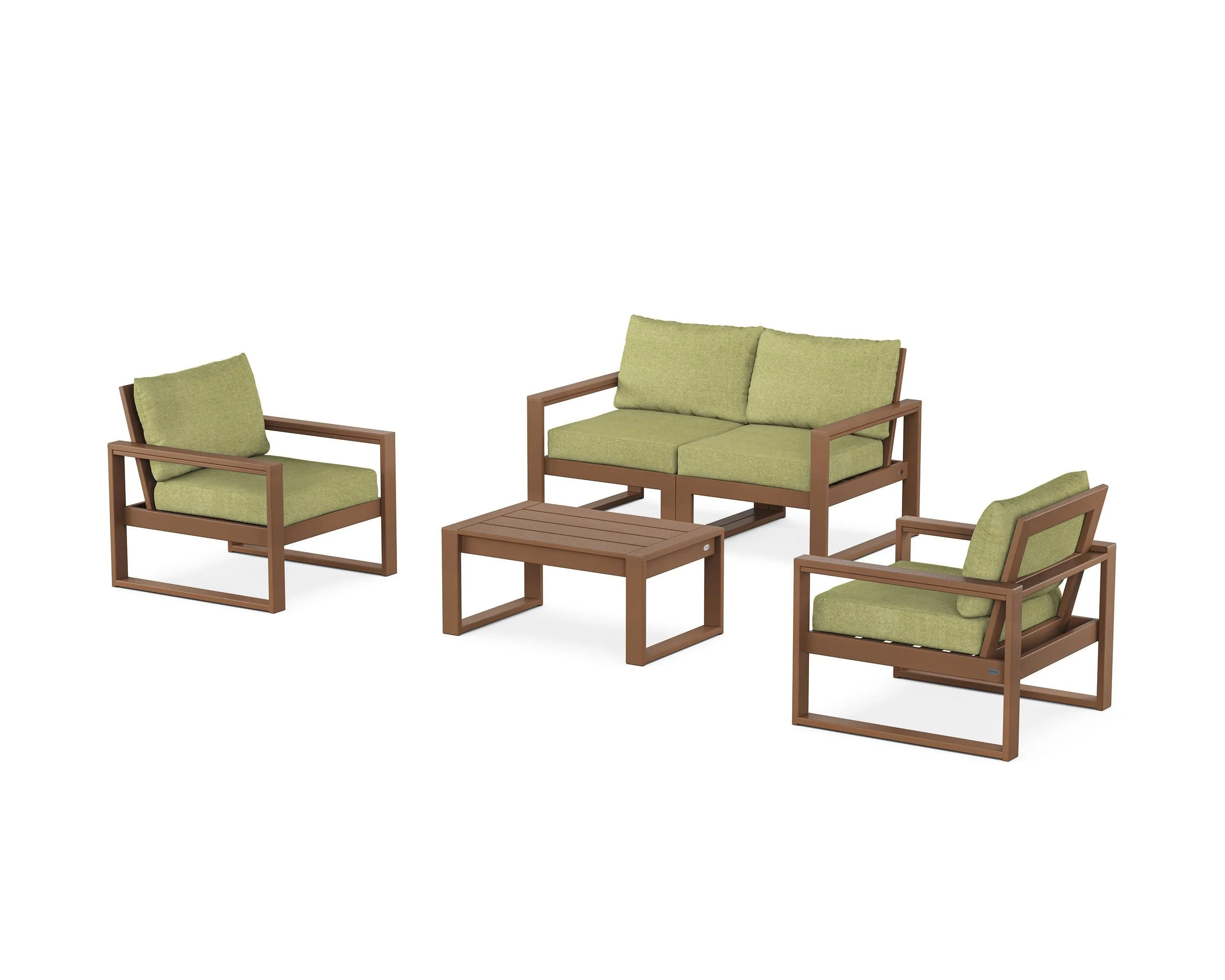 EDGE Sectional 4-Piece Deep Seating Set with Loveseat