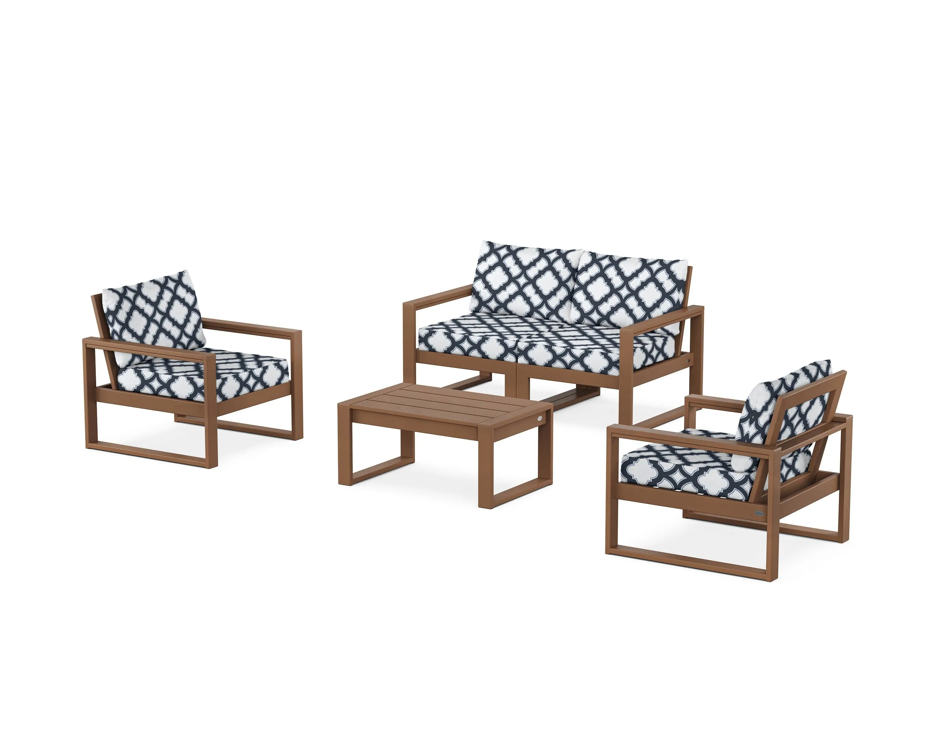 EDGE Sectional 4-Piece Deep Seating Set with Loveseat