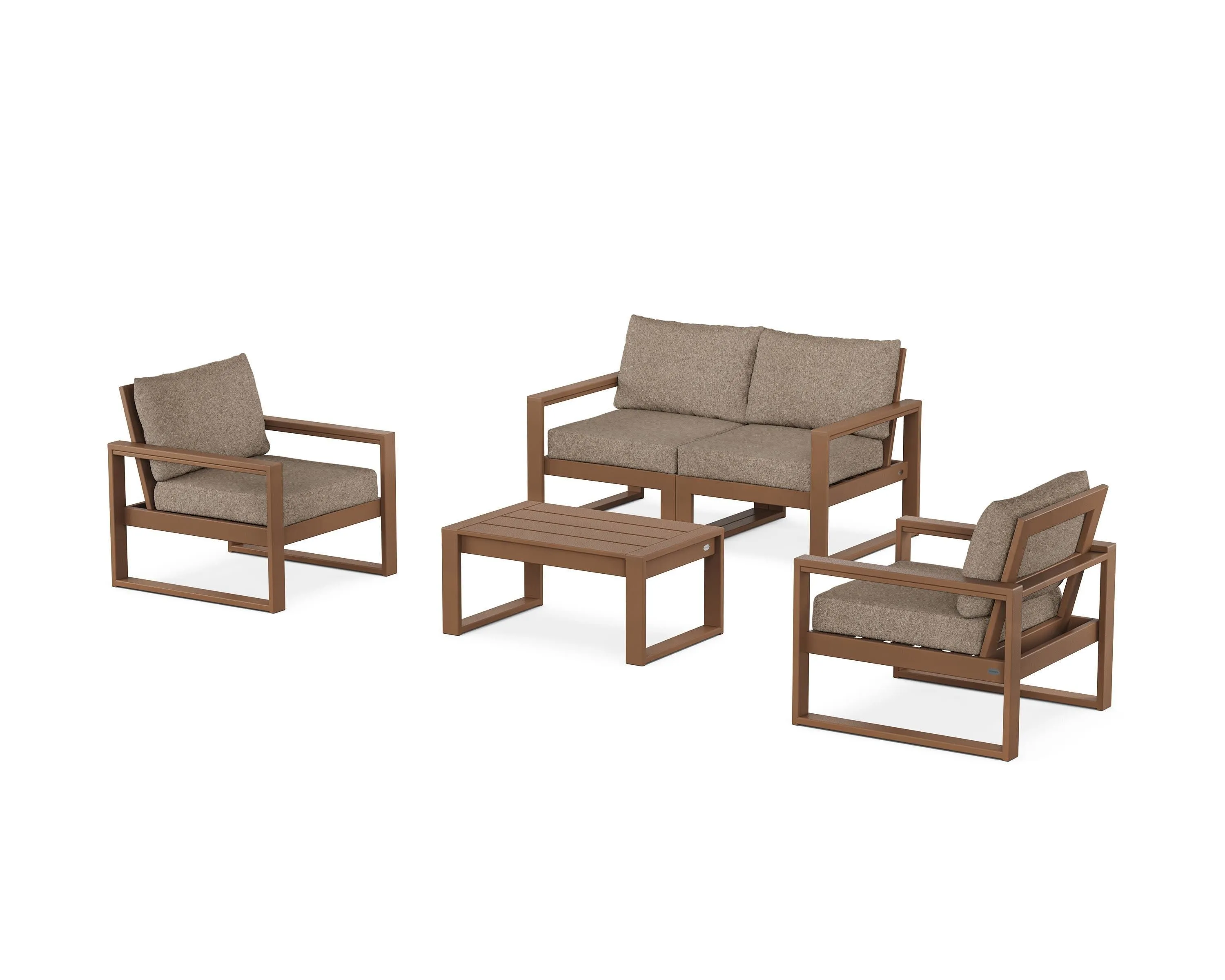 EDGE Sectional 4-Piece Deep Seating Set with Loveseat