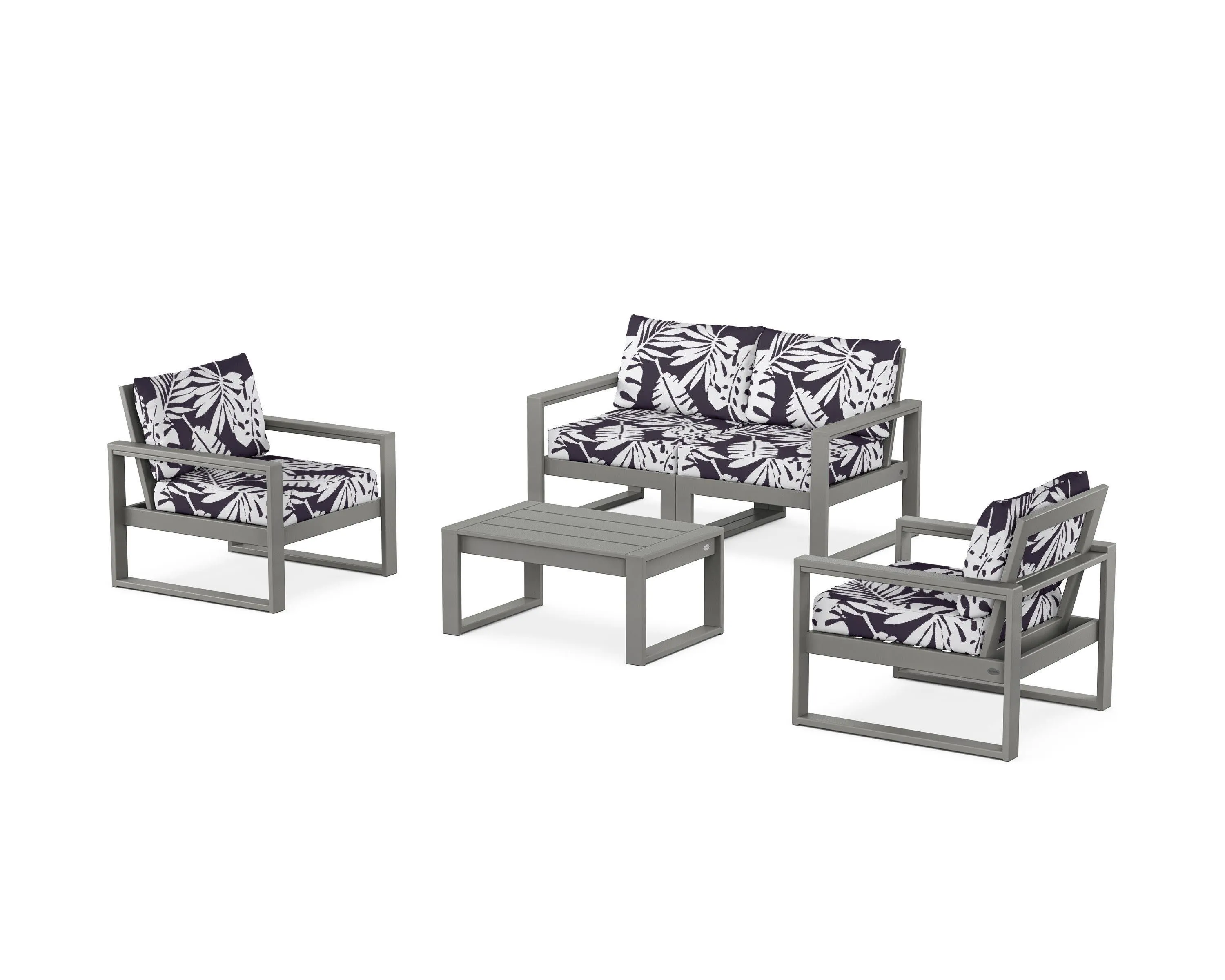 EDGE Sectional 4-Piece Deep Seating Set with Loveseat
