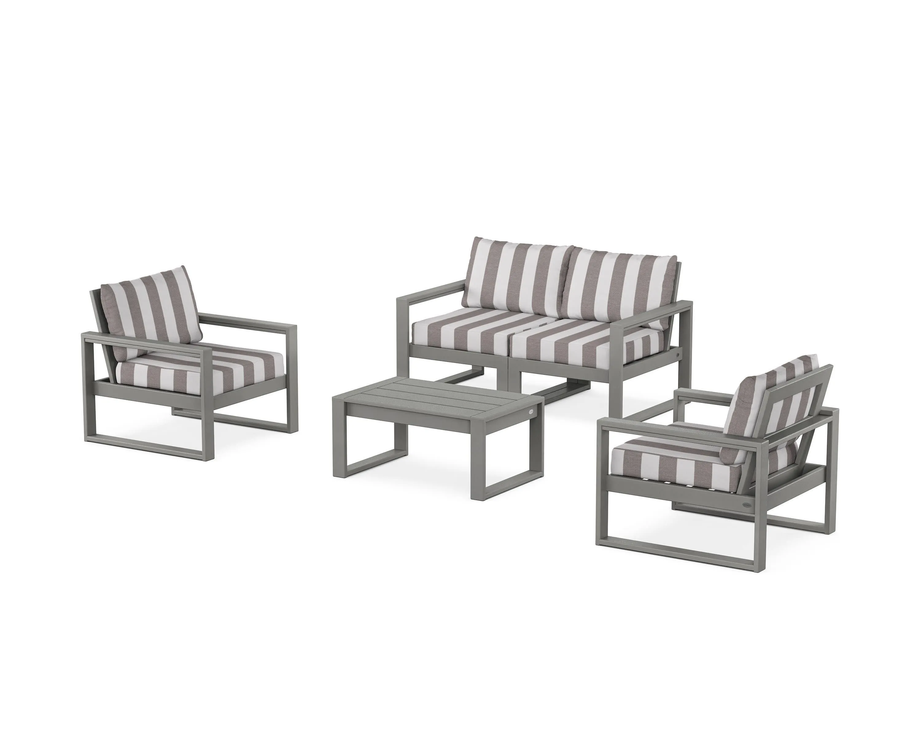 EDGE Sectional 4-Piece Deep Seating Set with Loveseat