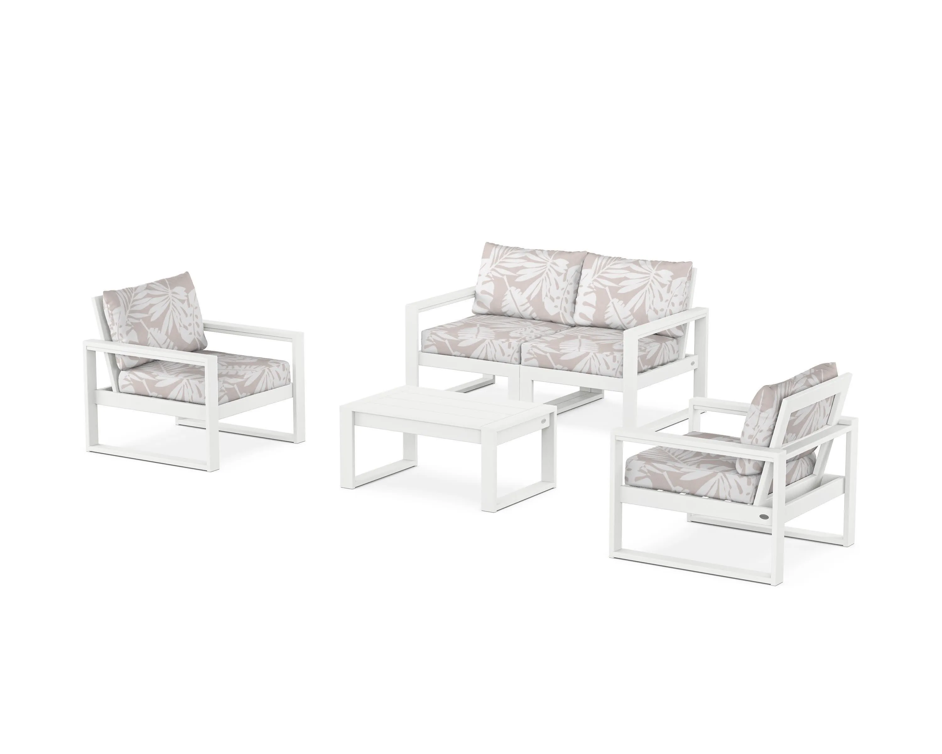 EDGE Sectional 4-Piece Deep Seating Set with Loveseat