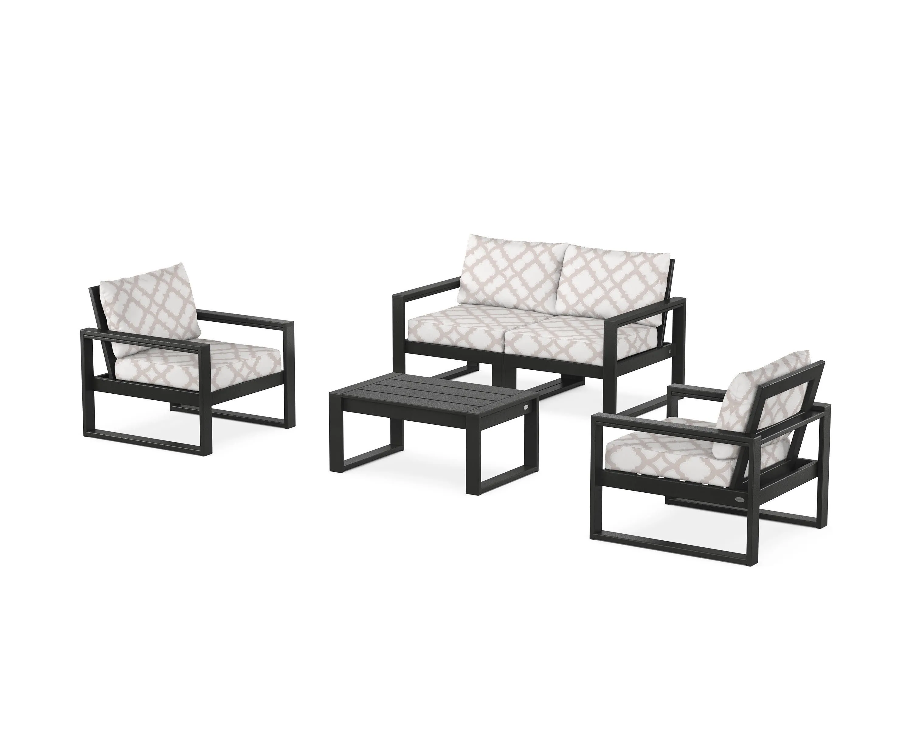 EDGE Sectional 4-Piece Deep Seating Set with Loveseat