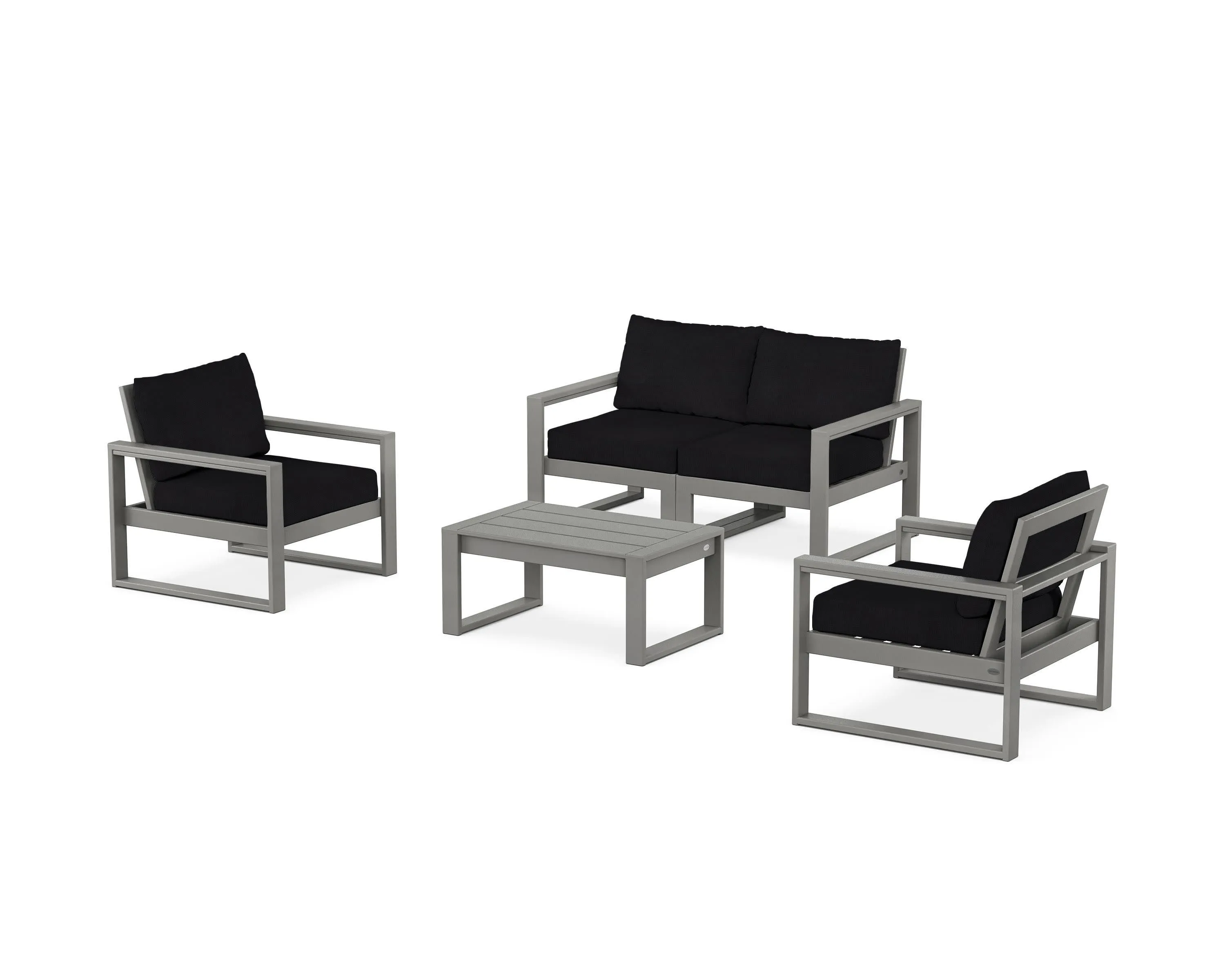EDGE Sectional 4-Piece Deep Seating Set with Loveseat