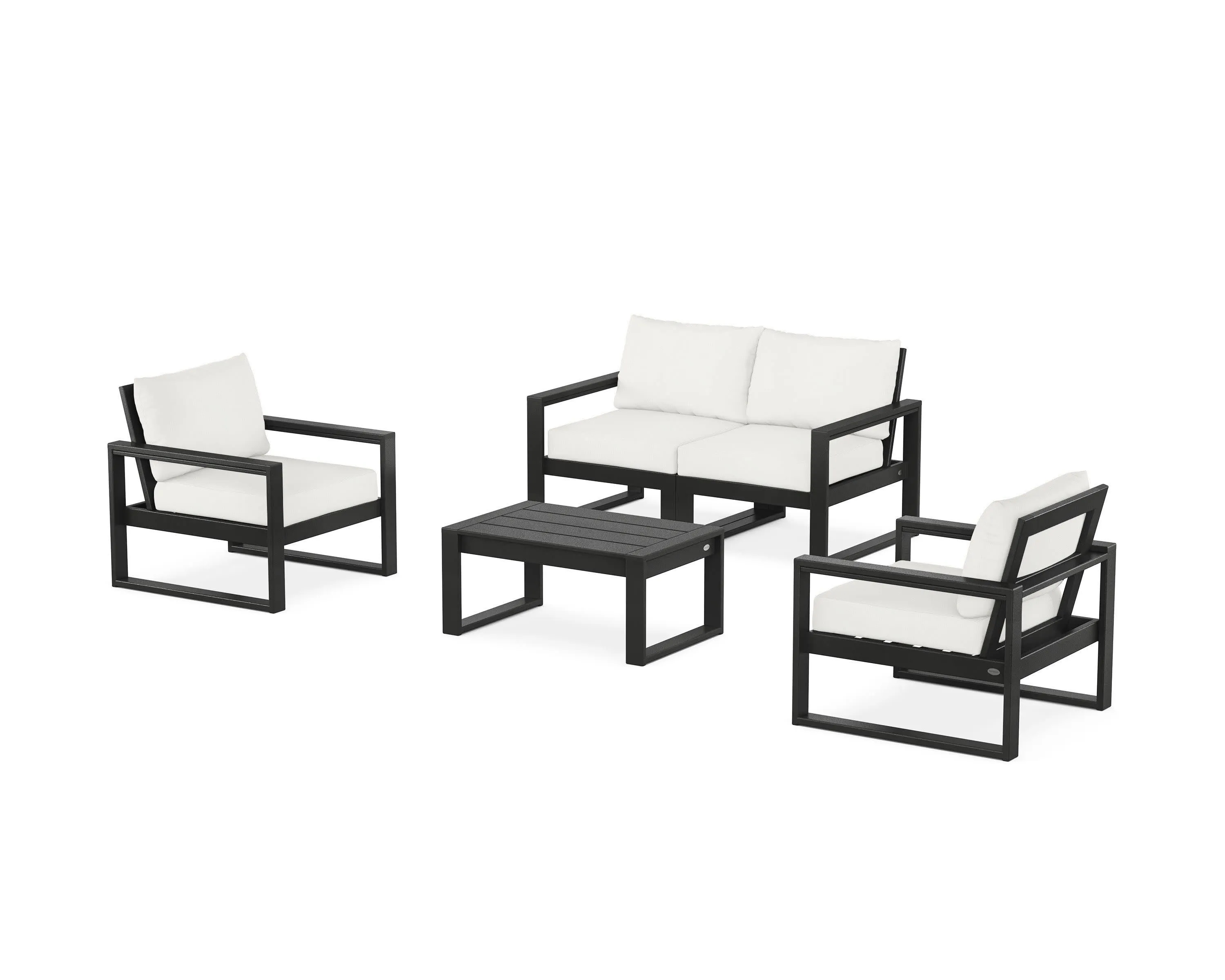 EDGE Sectional 4-Piece Deep Seating Set with Loveseat