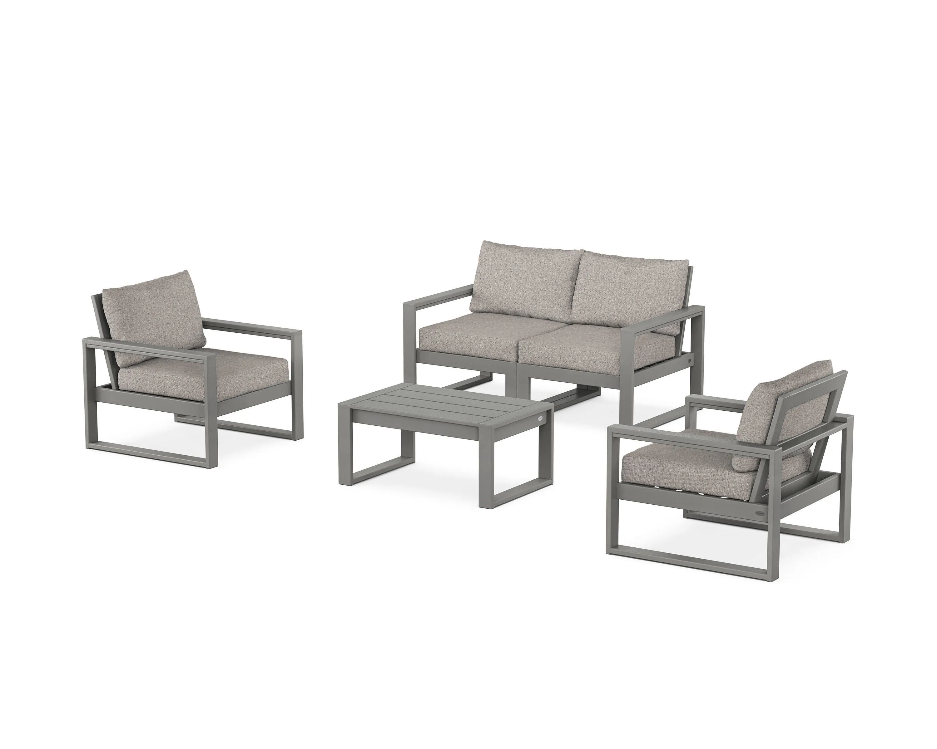 EDGE Sectional 4-Piece Deep Seating Set with Loveseat