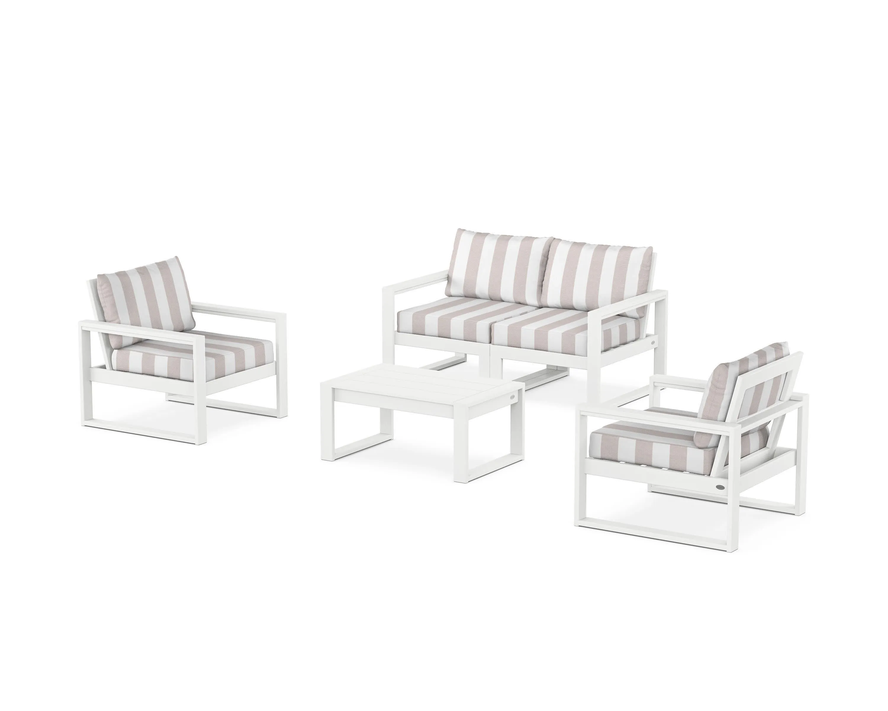 EDGE Sectional 4-Piece Deep Seating Set with Loveseat