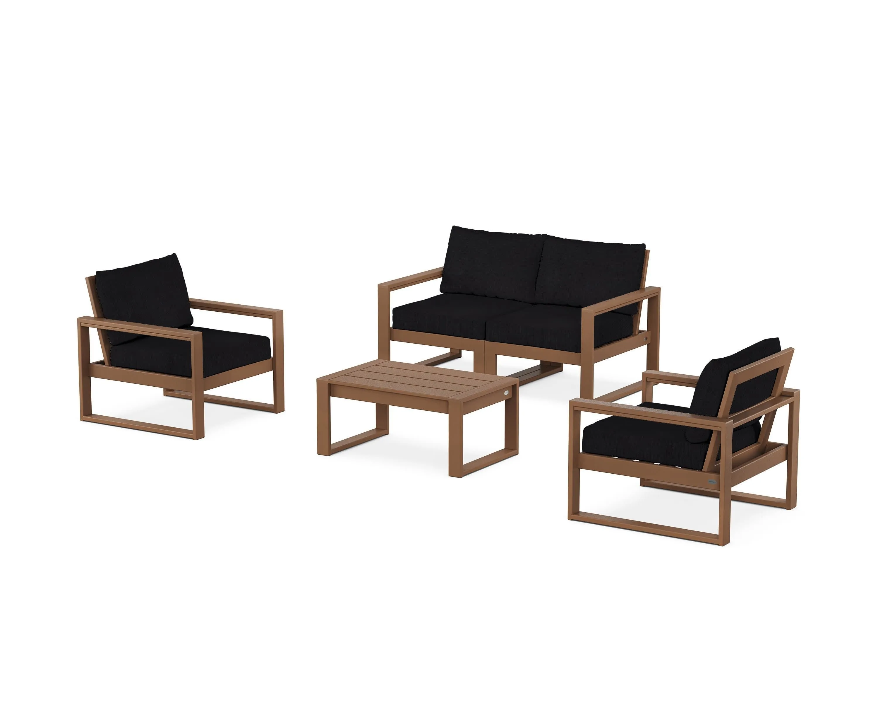 EDGE Sectional 4-Piece Deep Seating Set with Loveseat
