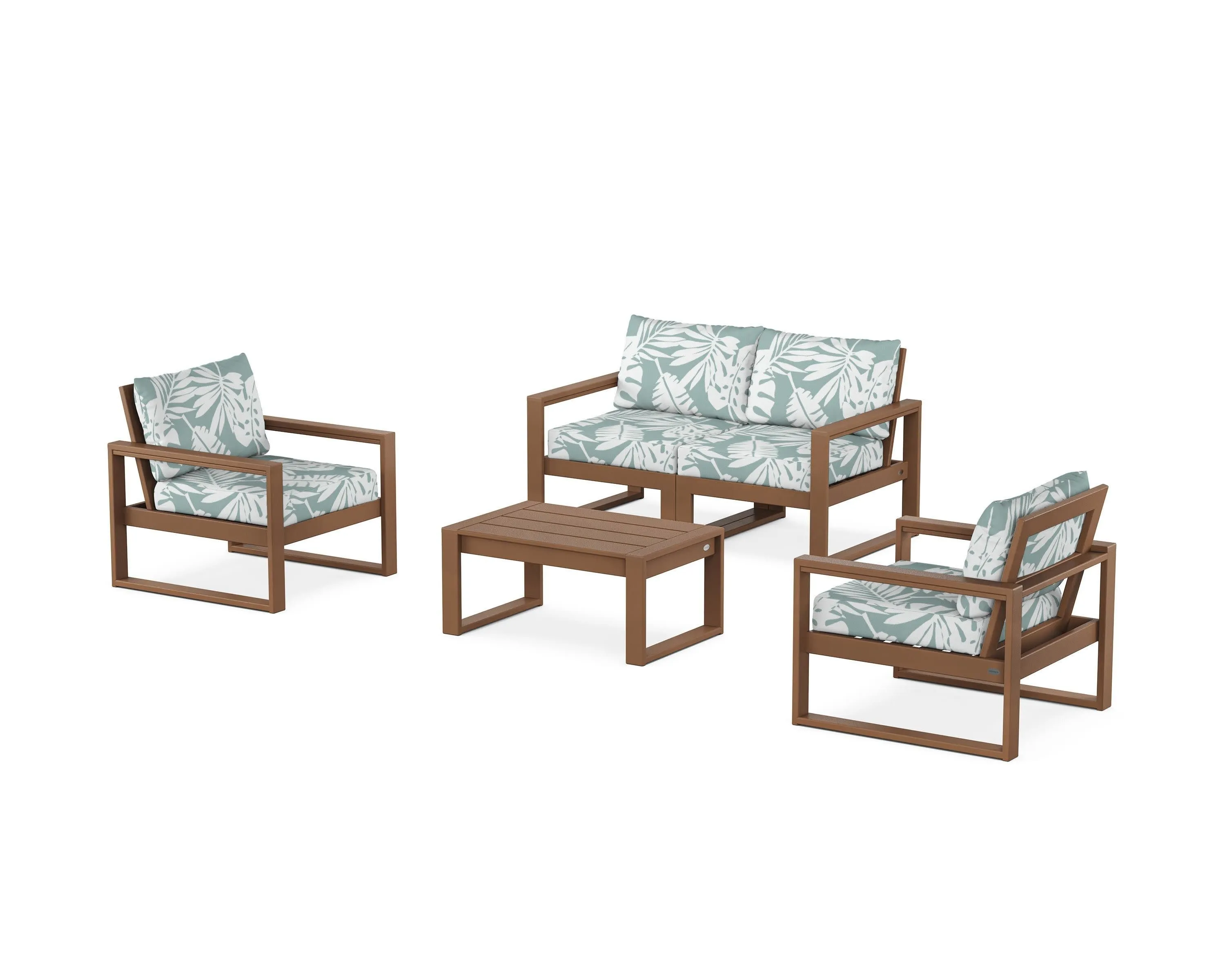 EDGE Sectional 4-Piece Deep Seating Set with Loveseat