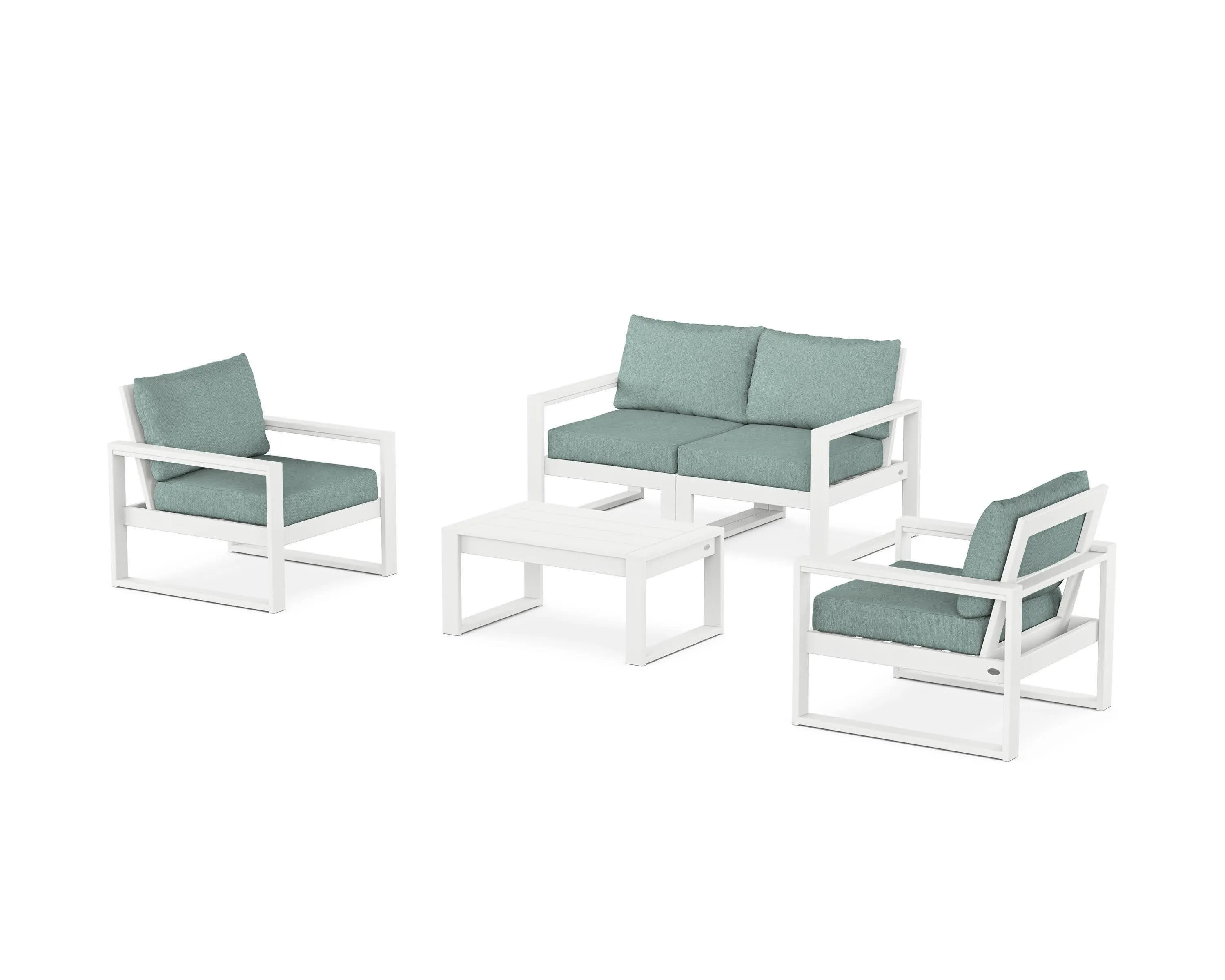 EDGE Sectional 4-Piece Deep Seating Set with Loveseat