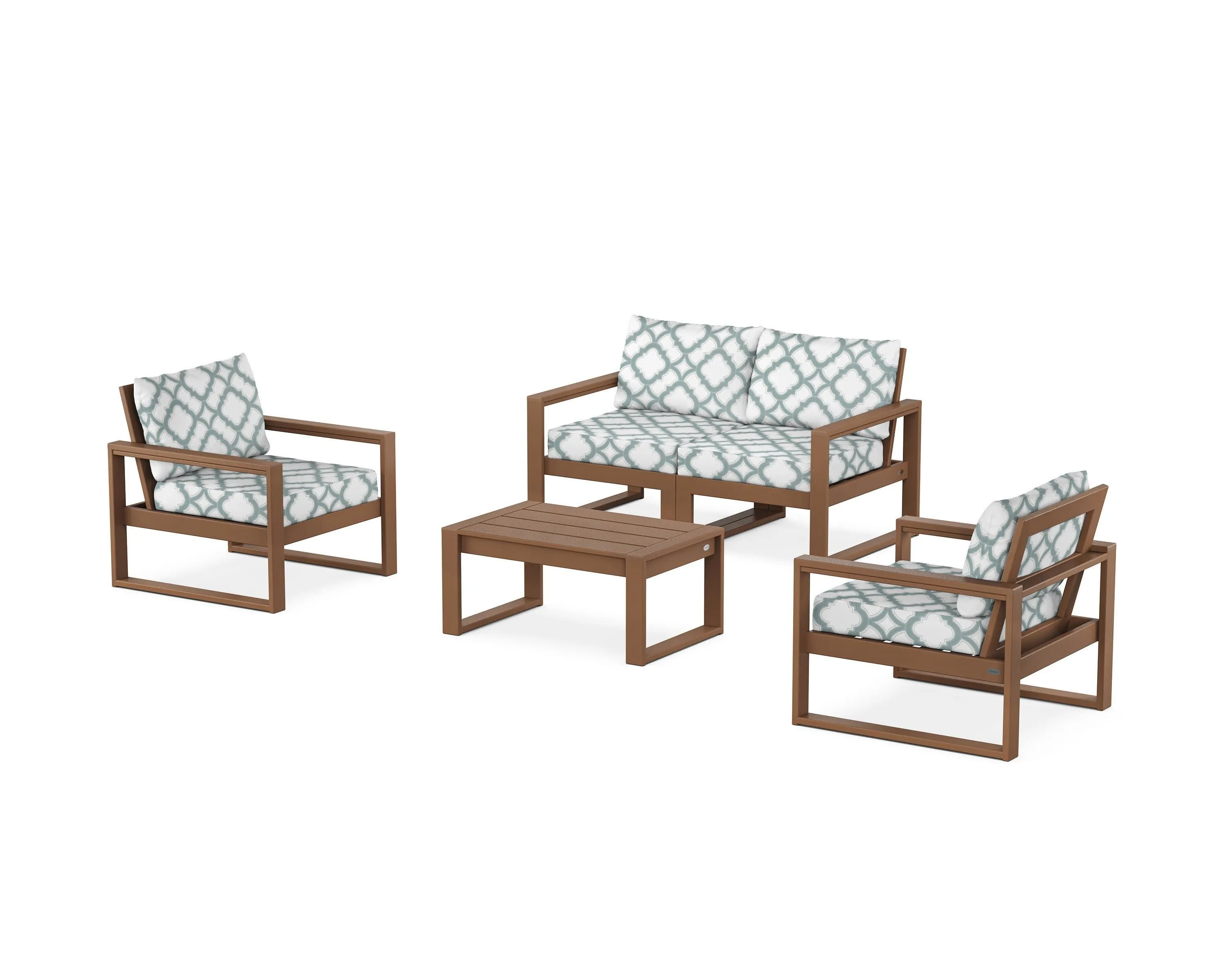 EDGE Sectional 4-Piece Deep Seating Set with Loveseat