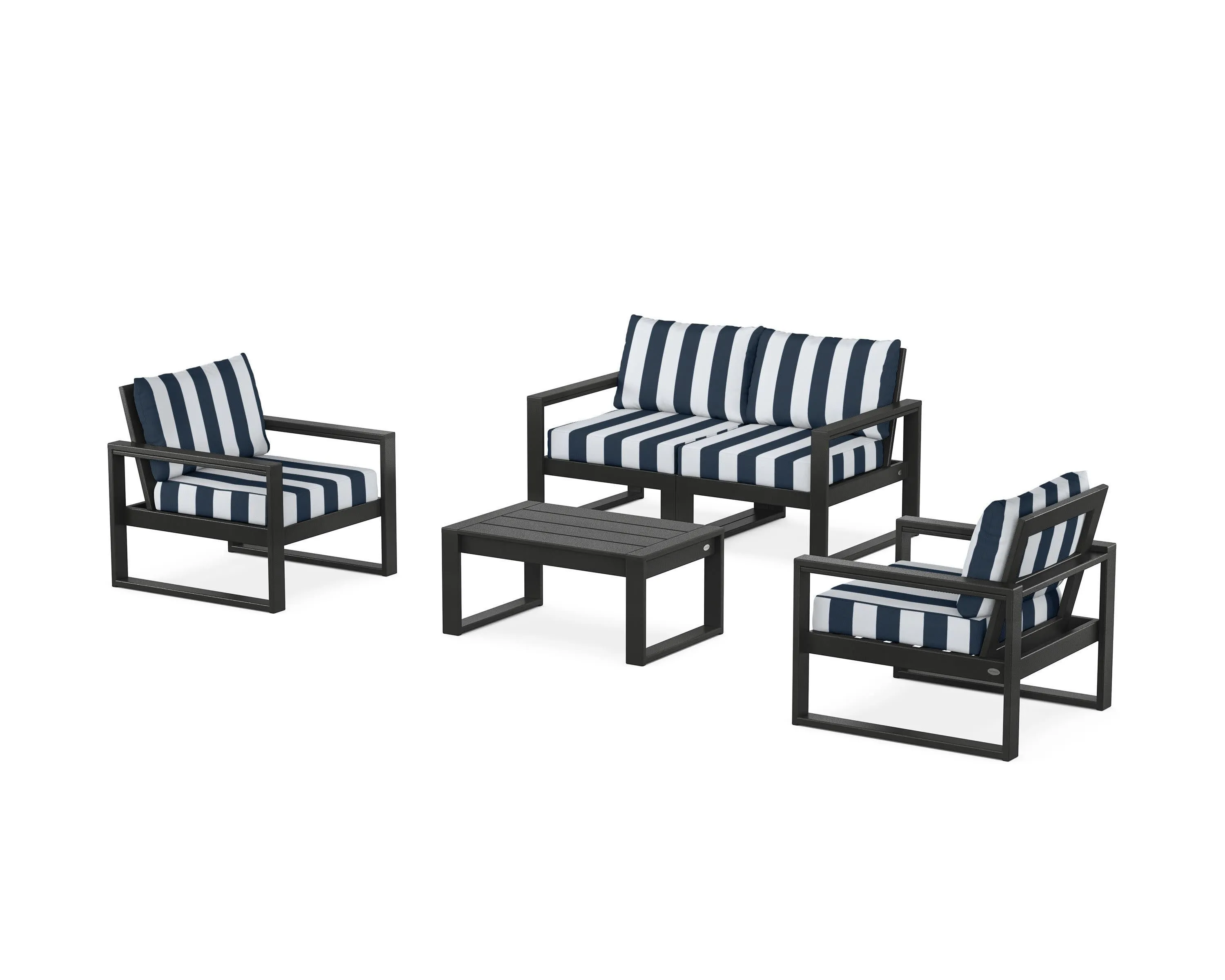 EDGE Sectional 4-Piece Deep Seating Set with Loveseat