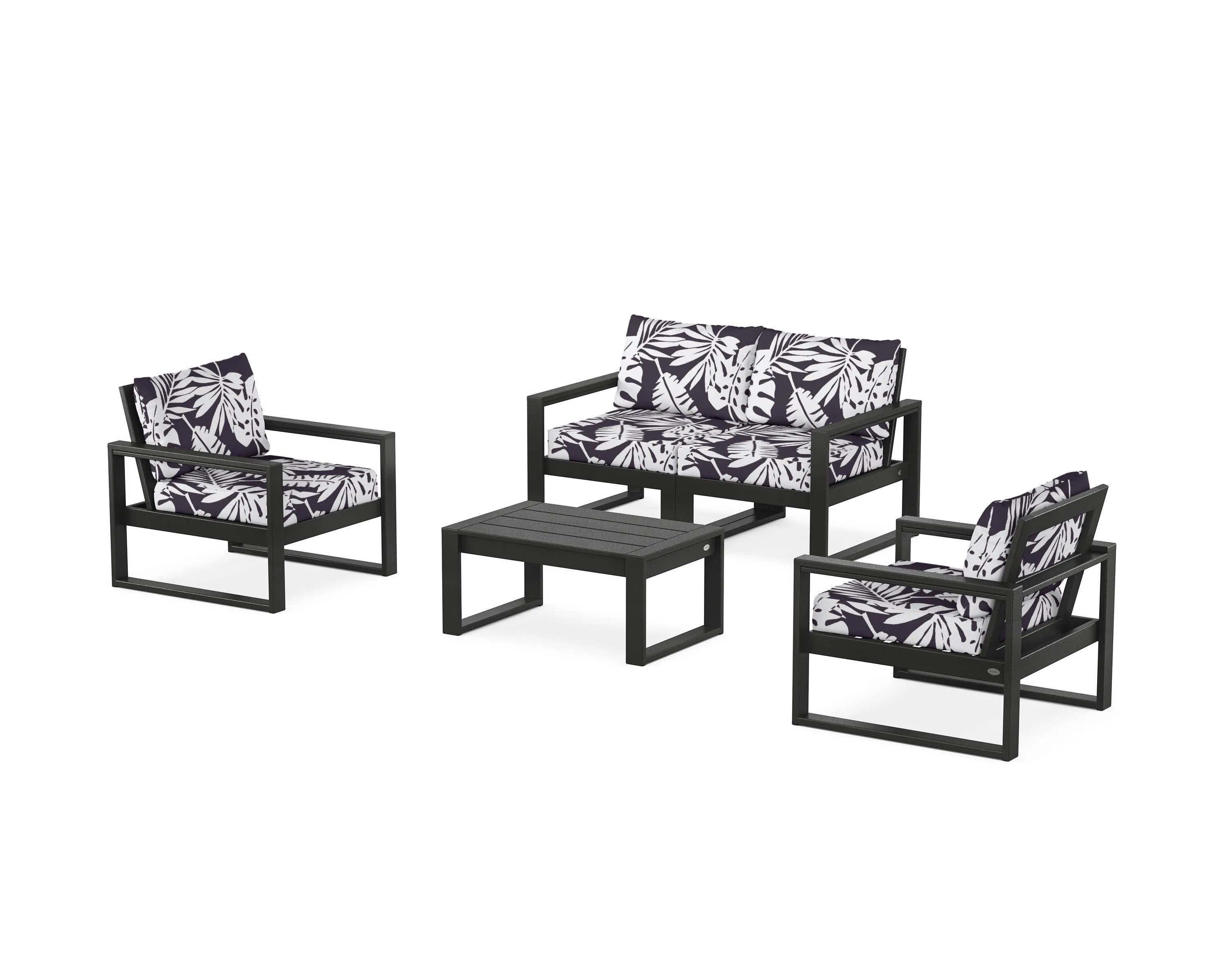 EDGE Sectional 4-Piece Deep Seating Set with Loveseat