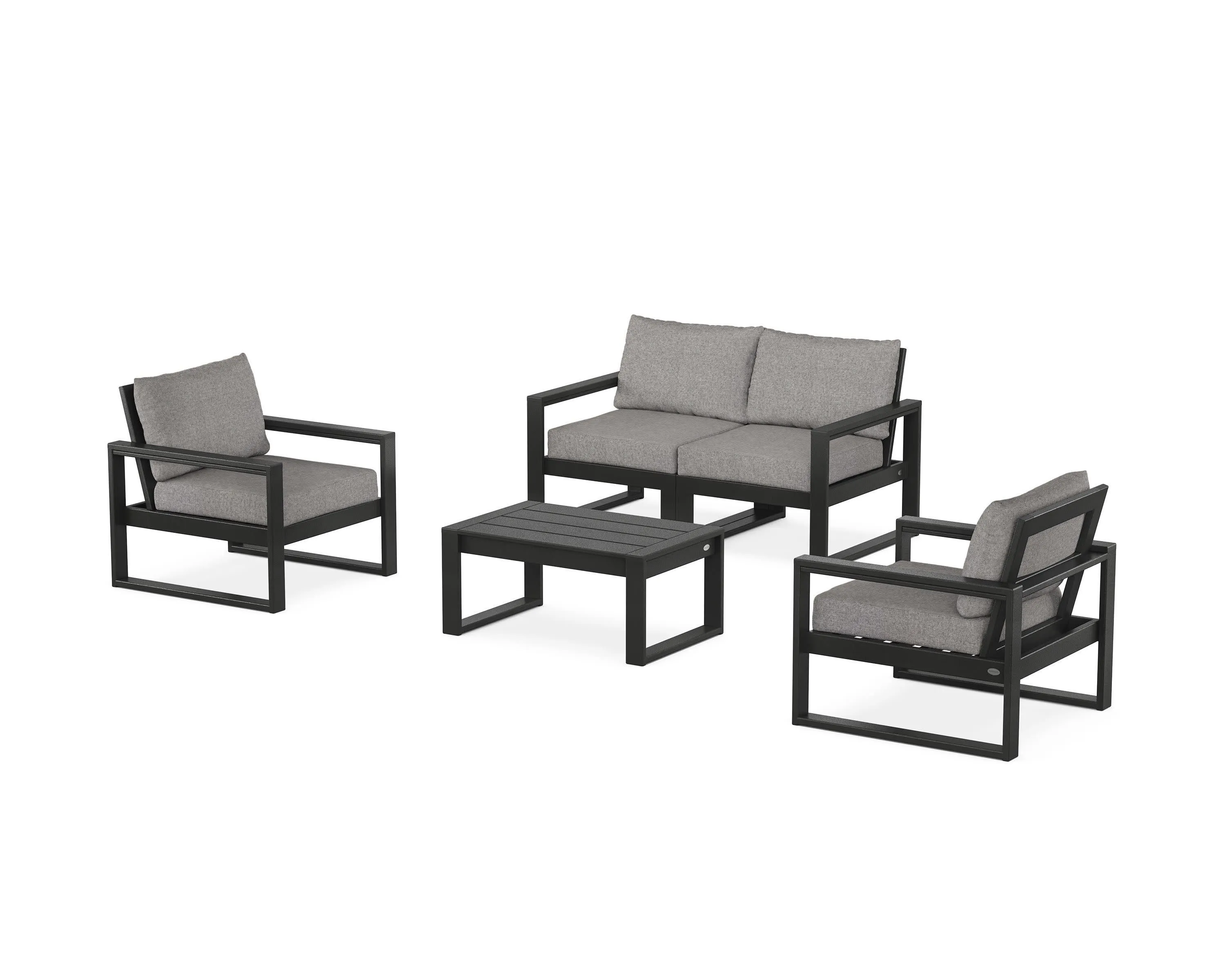 EDGE Sectional 4-Piece Deep Seating Set with Loveseat