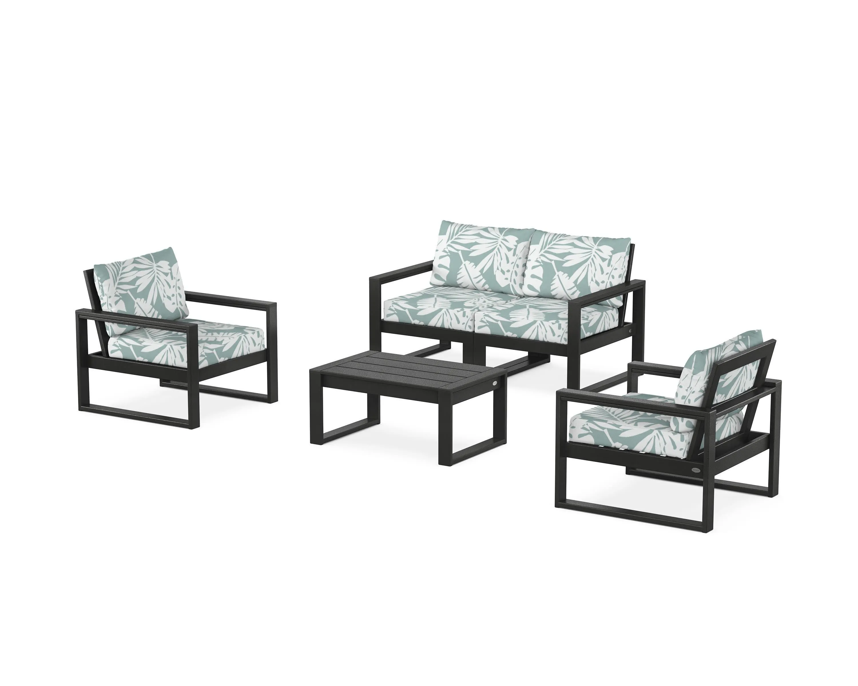EDGE Sectional 4-Piece Deep Seating Set with Loveseat