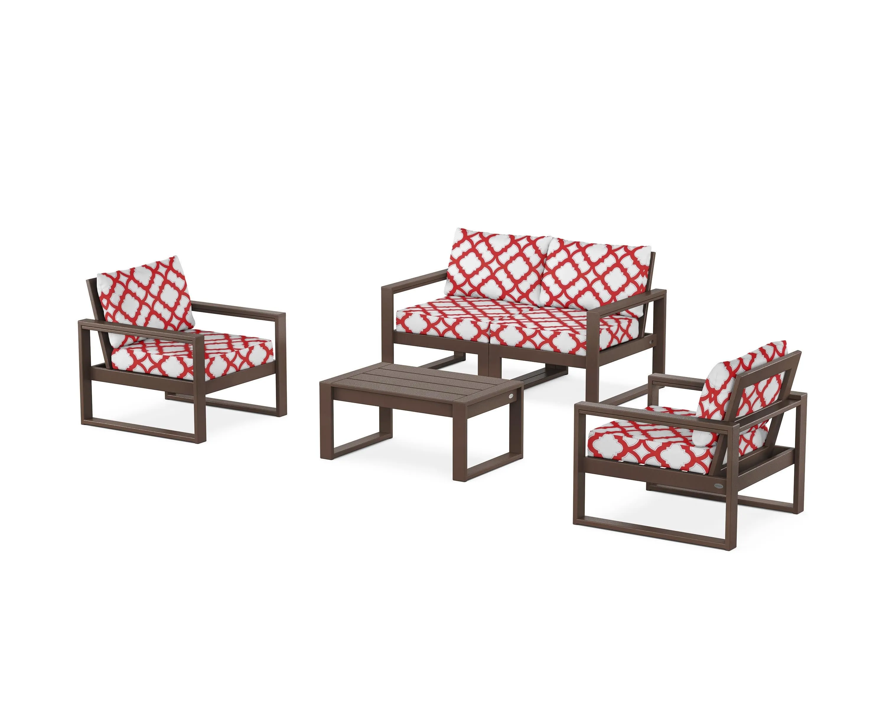 EDGE Sectional 4-Piece Deep Seating Set with Loveseat