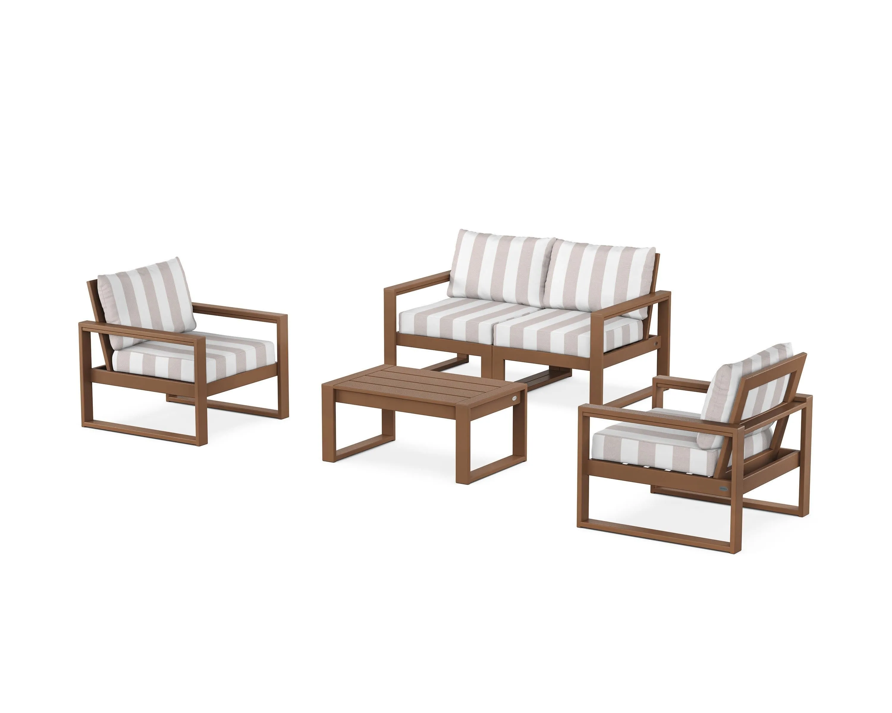 EDGE Sectional 4-Piece Deep Seating Set with Loveseat